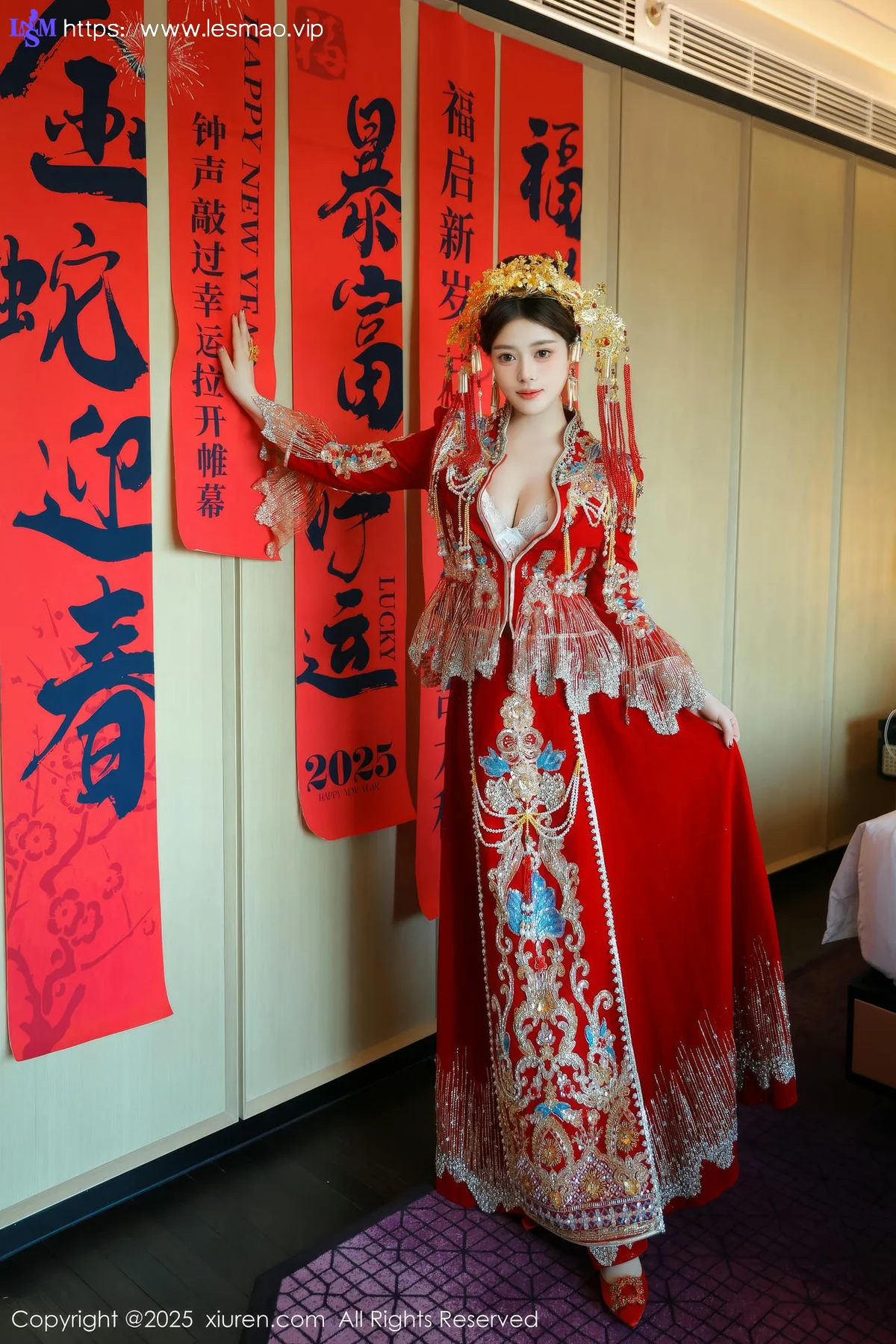 XiuRen 秀人 No.9823 蛋蛋宝 制服新春美女写真 - 10