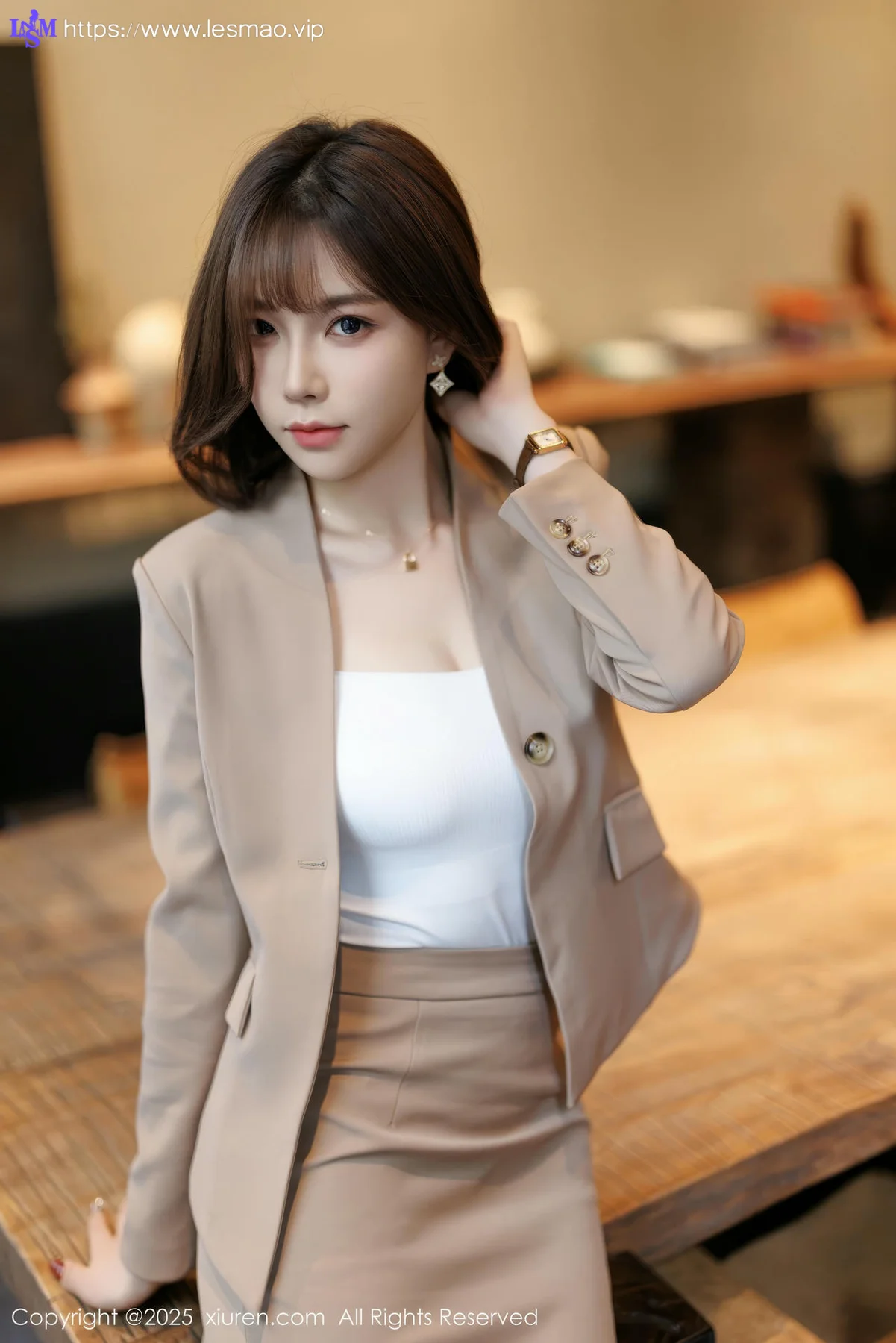 XiuRen 秀人 No.9844 徐莉芝Booty 短发气质美女 - 9