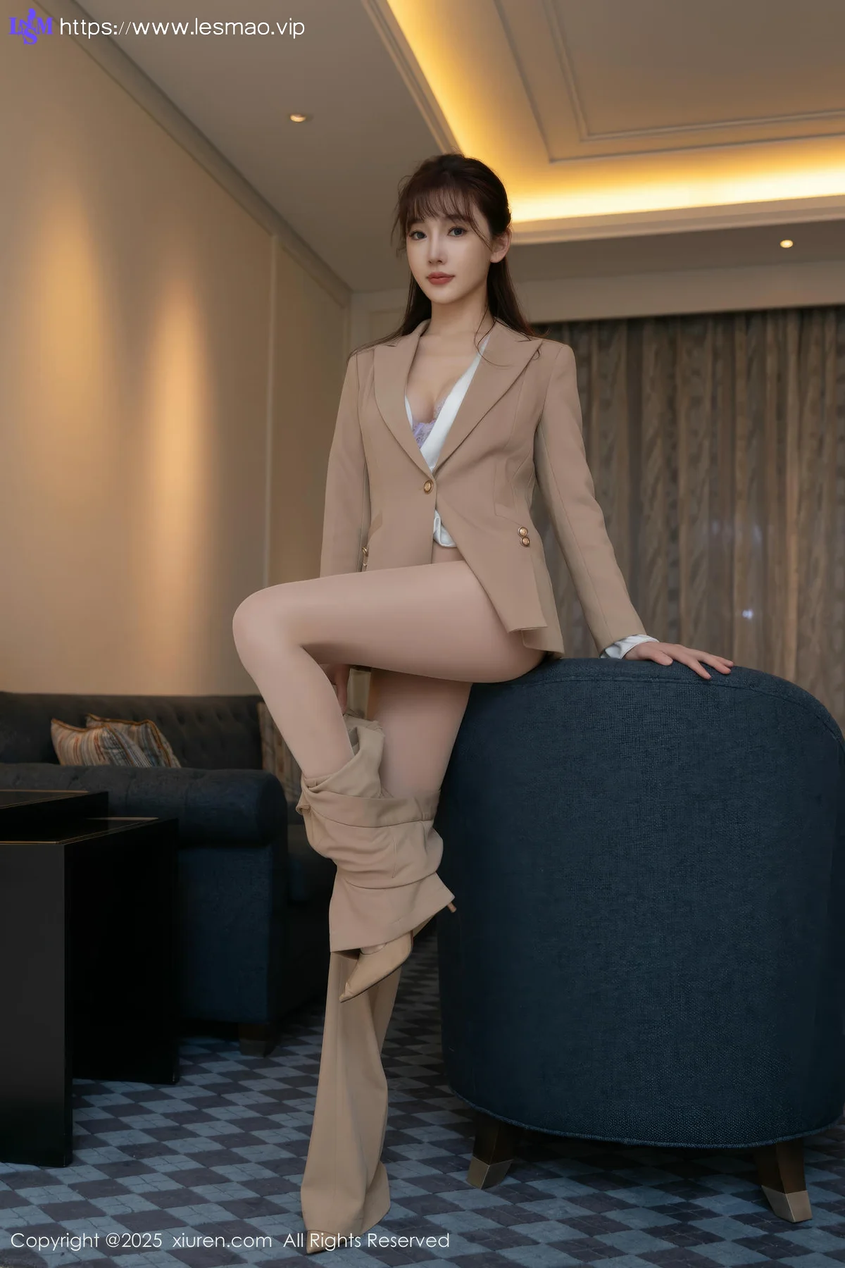 XiuRen 秀人 No.9881 陆萱萱 紫色内衣女神私房 - 5
