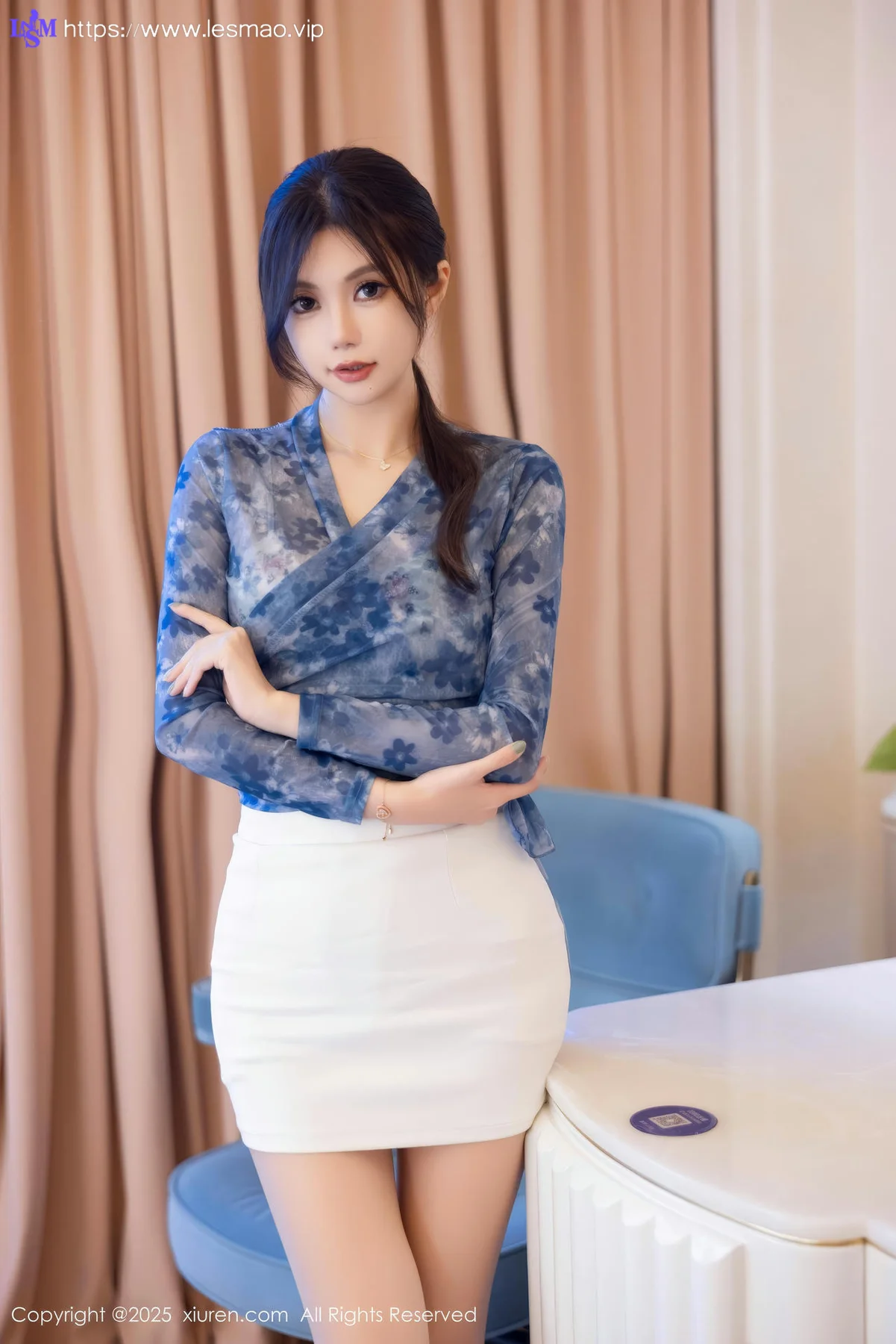 XiuRen 秀人 No.9884 绮里嘉ula 花色内衣爆乳 - 8