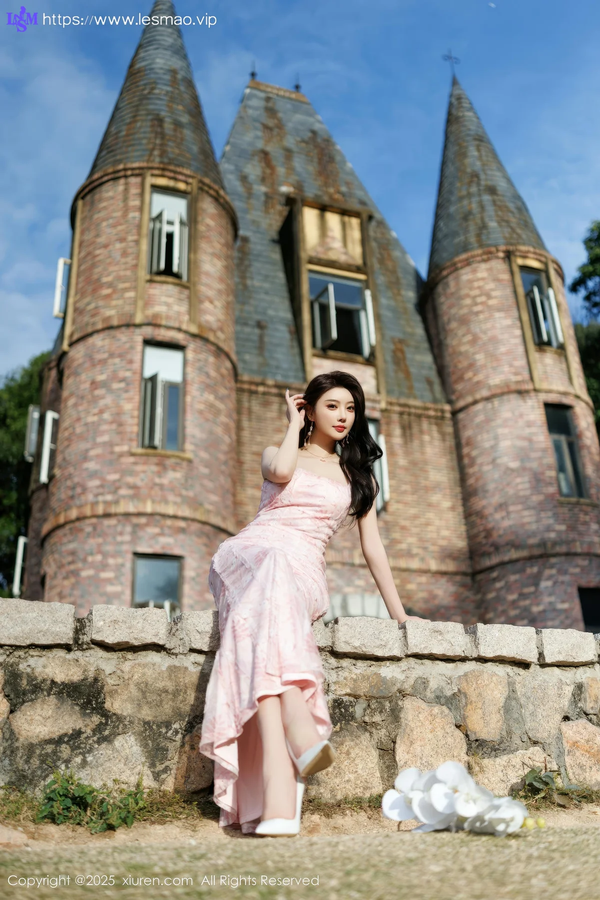 XiuRen 秀人 No.9886 杨晨晨Yome 湿身粉嫩美裙 - 4