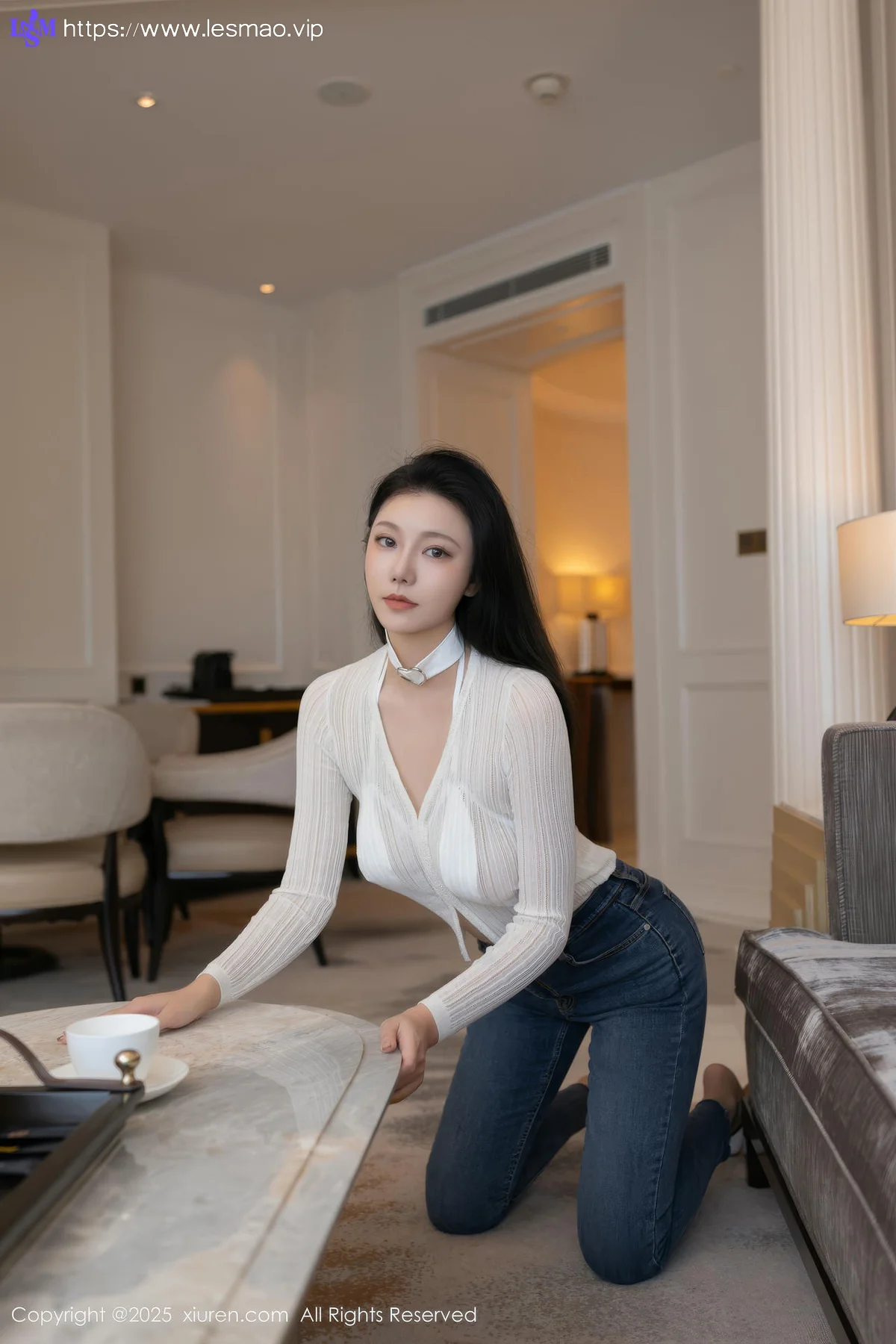 XiuRen 秀人 No.9900 安然anran 白丝内衣白丝美腿 - 8
