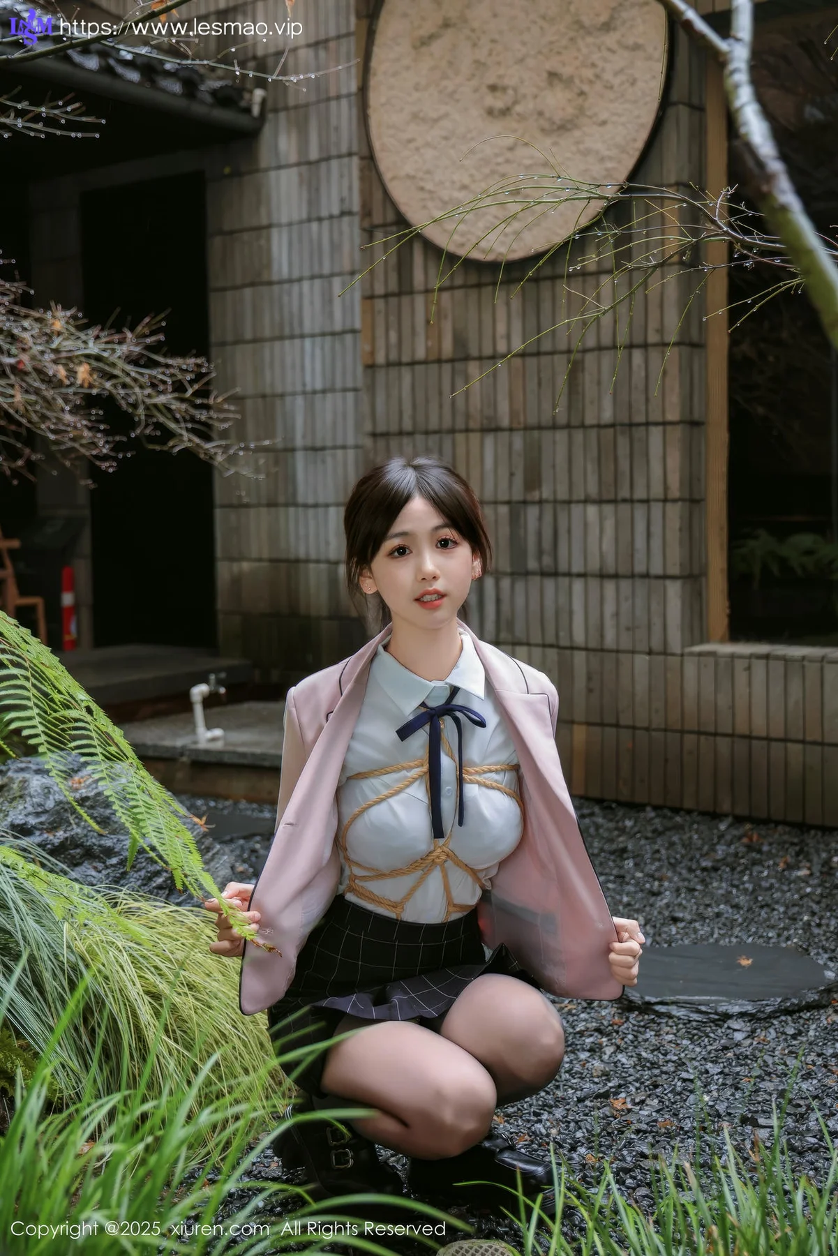 XiuRen 秀人 No.9949 奶芙乔乔 浴室捆绑清纯校服 - 8
