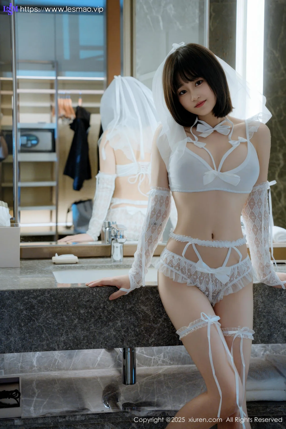 XiuRen 秀人 No.9972 涵涵Luna 婚纱制服浴室湿身 - 9