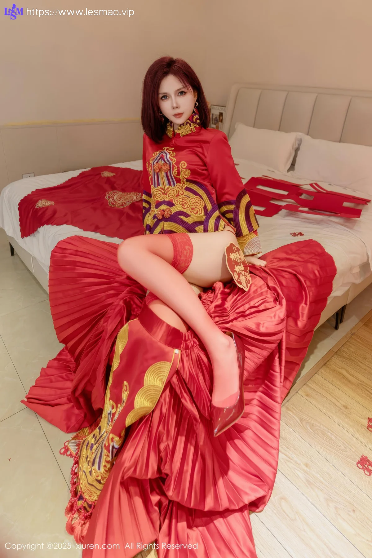 XiuRen 秀人 No.9995 白芷yy 婚纱制服玉体 - 5