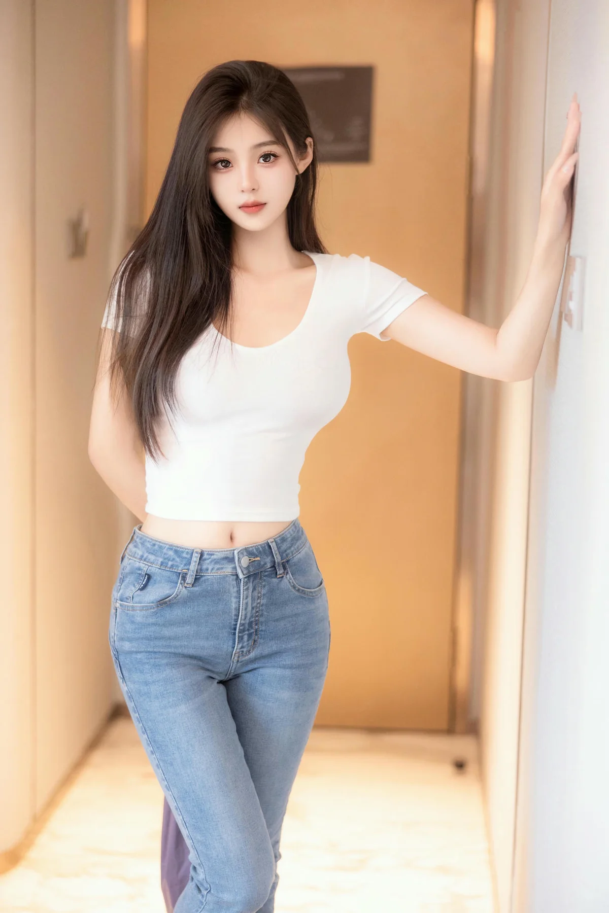 XiuRen 秀人 No.N057 周周不吃香菜紧身牛仔翘臀 - 2