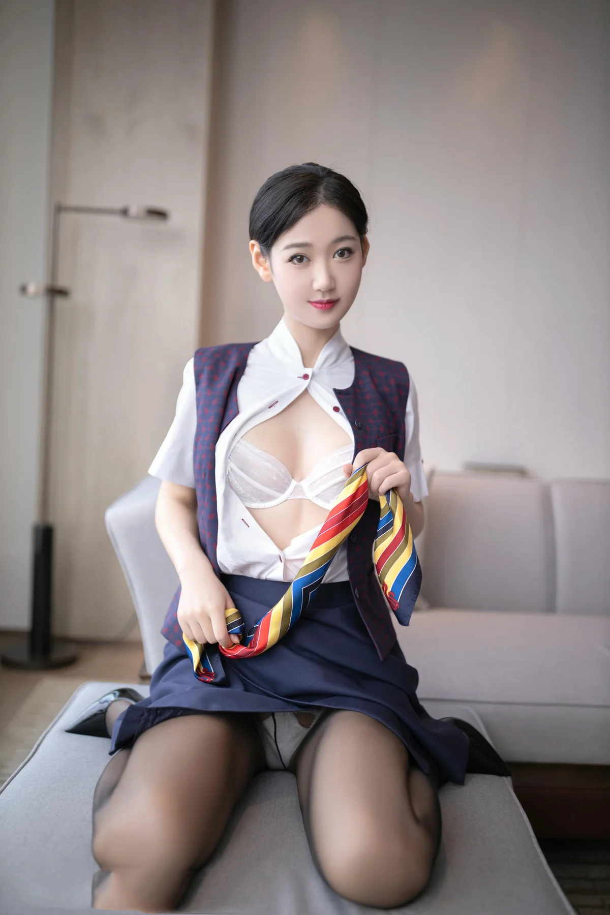 XiuRen 秀人 No.N114 唐安琪空姐制服国航空姐 - 2