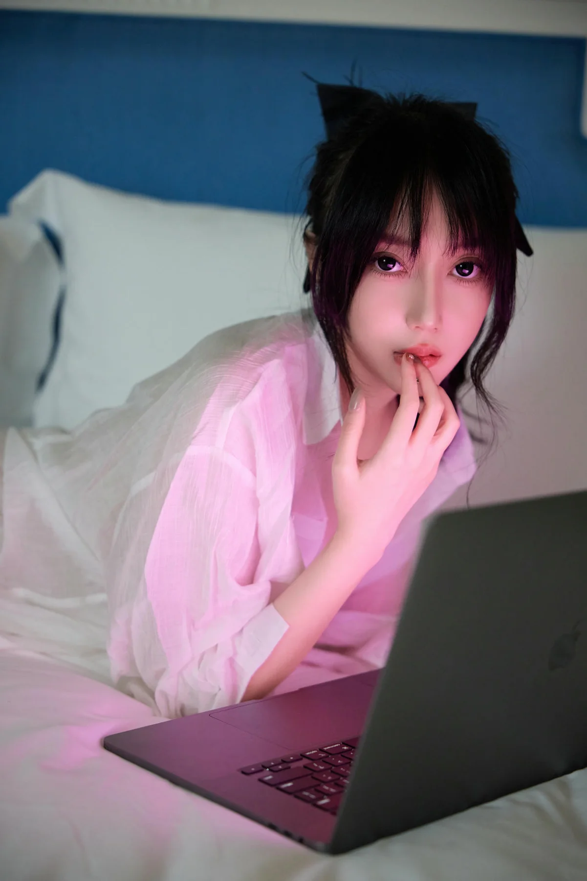 XiuRen 秀人 No.N120 玥儿玥 香肩白衬衫酥胸 - 3