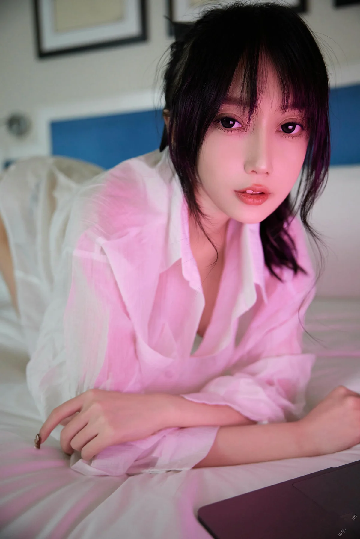 XiuRen 秀人 No.N120 玥儿玥 香肩白衬衫酥胸 - 3