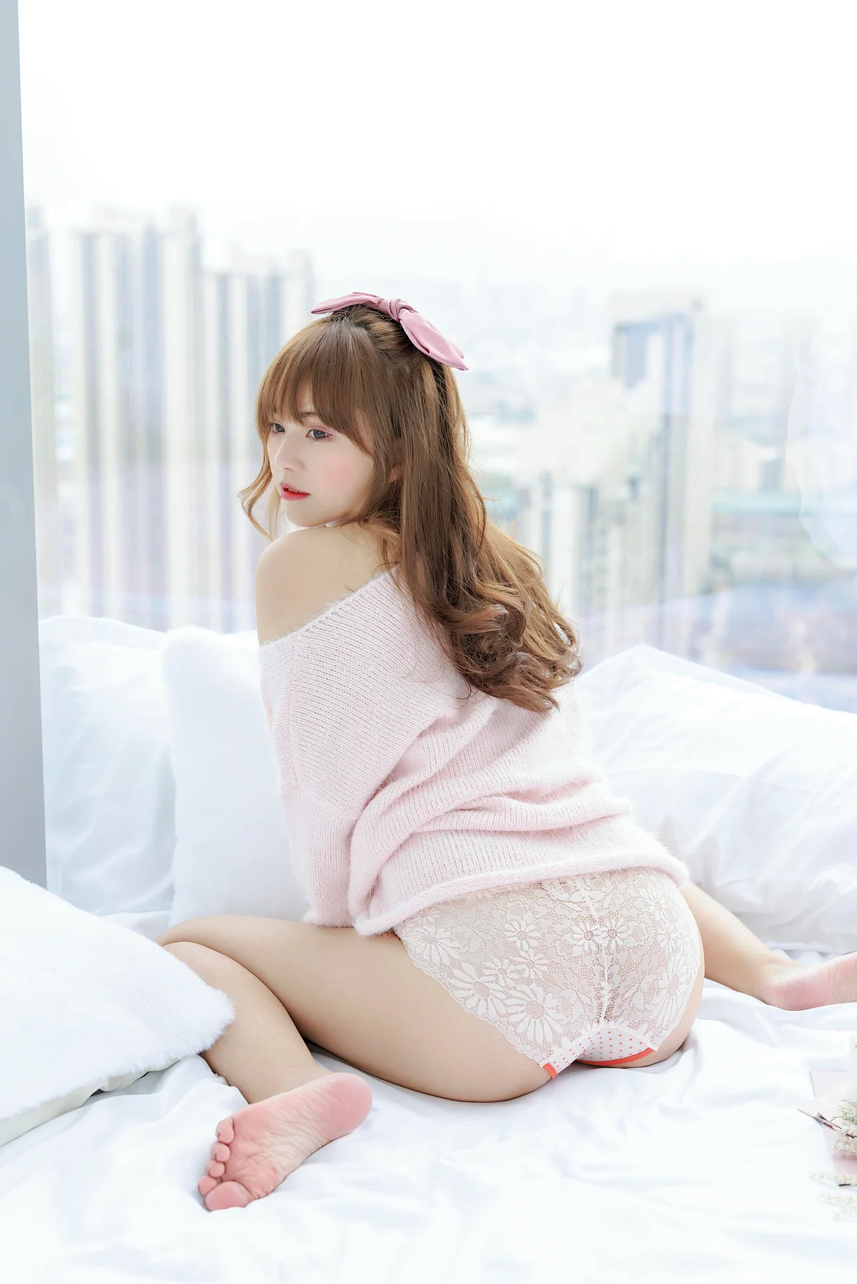 XiuRen 秀人 No.N135 张思允Nice 粉色毛衣可爱少女 - 2