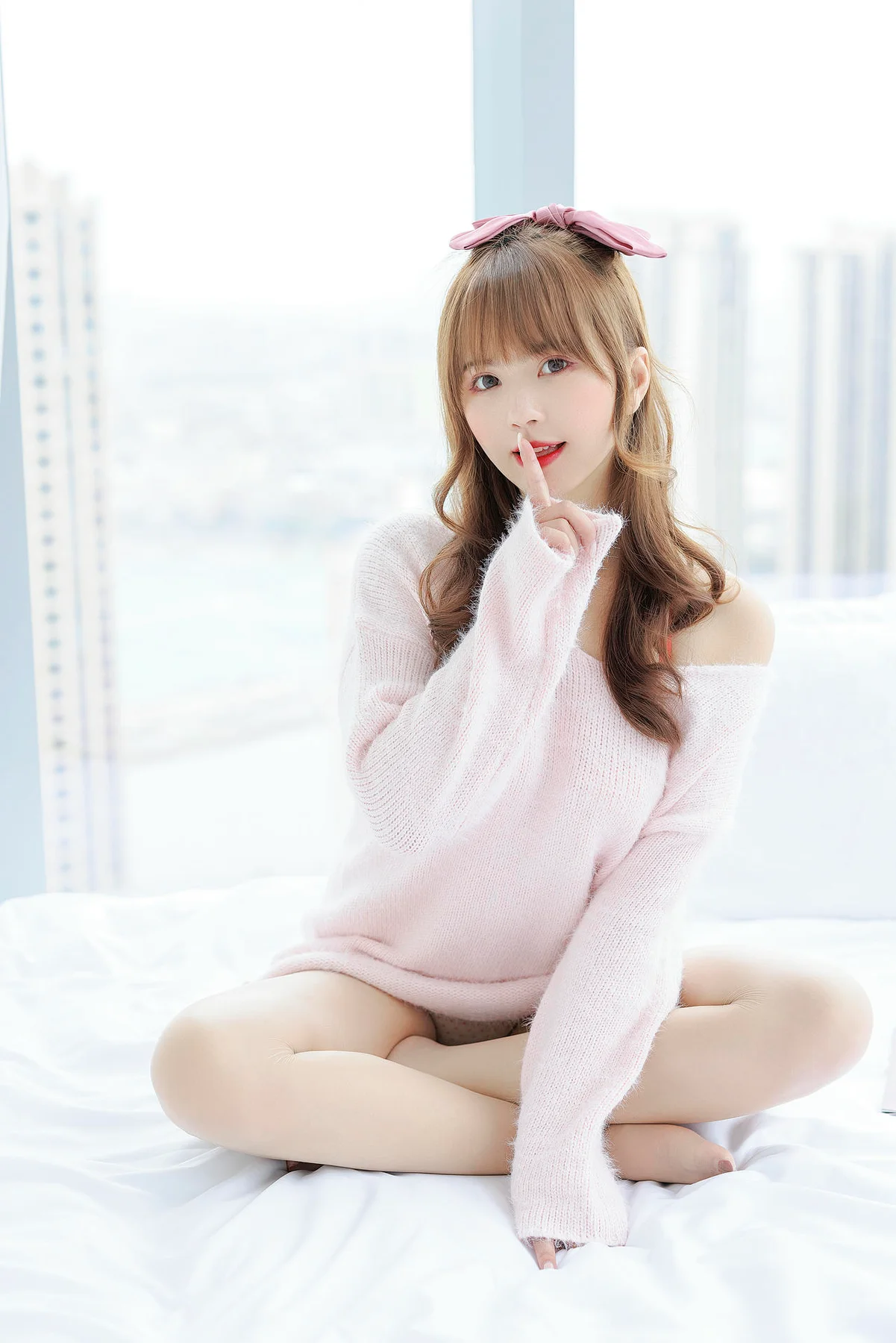 XiuRen 秀人 No.N135 张思允Nice 粉色毛衣可爱少女 - 3