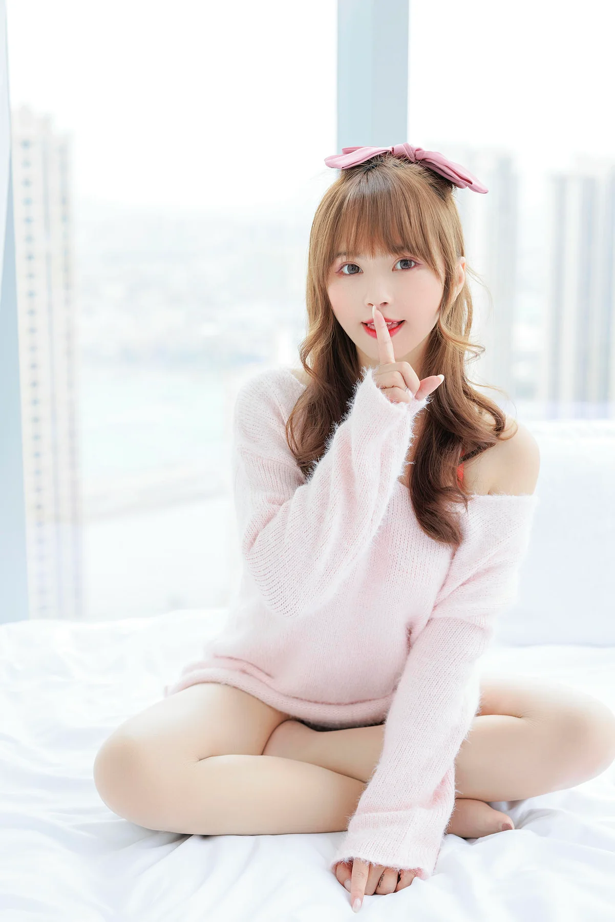 XiuRen 秀人 No.N135 张思允Nice 粉色毛衣可爱少女 - 4