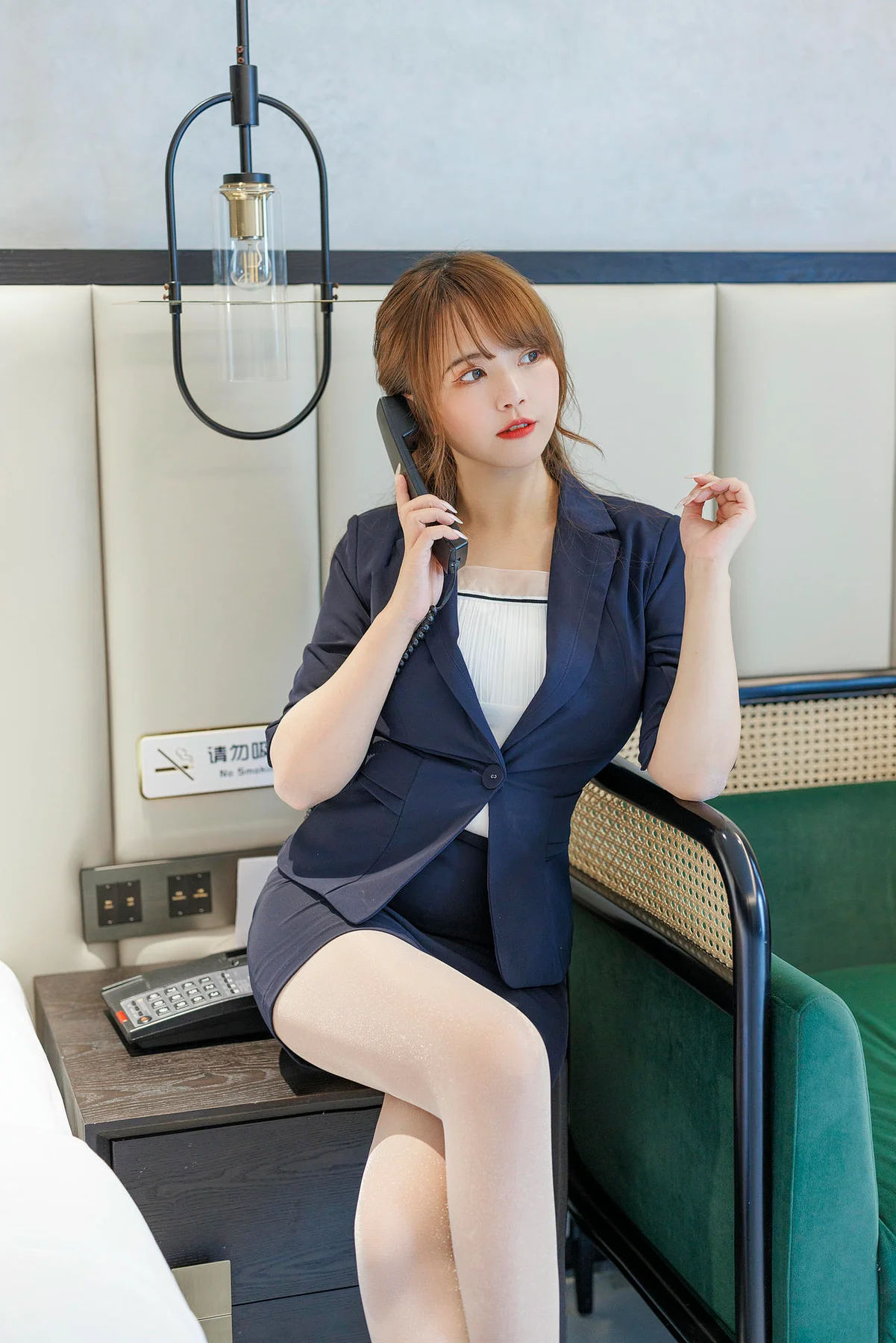 XiuRen 秀人 No.N165 张思允Nice制服ol办公 - 8