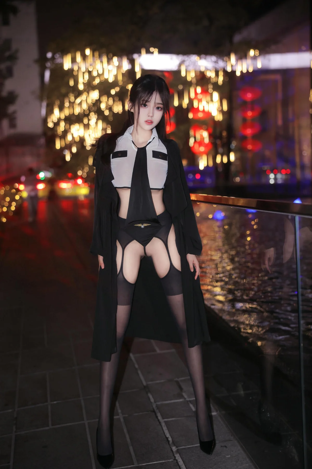 XiuRen 秀人 No.N176 王心悦制服黑丝吊袜醉酒 - 10