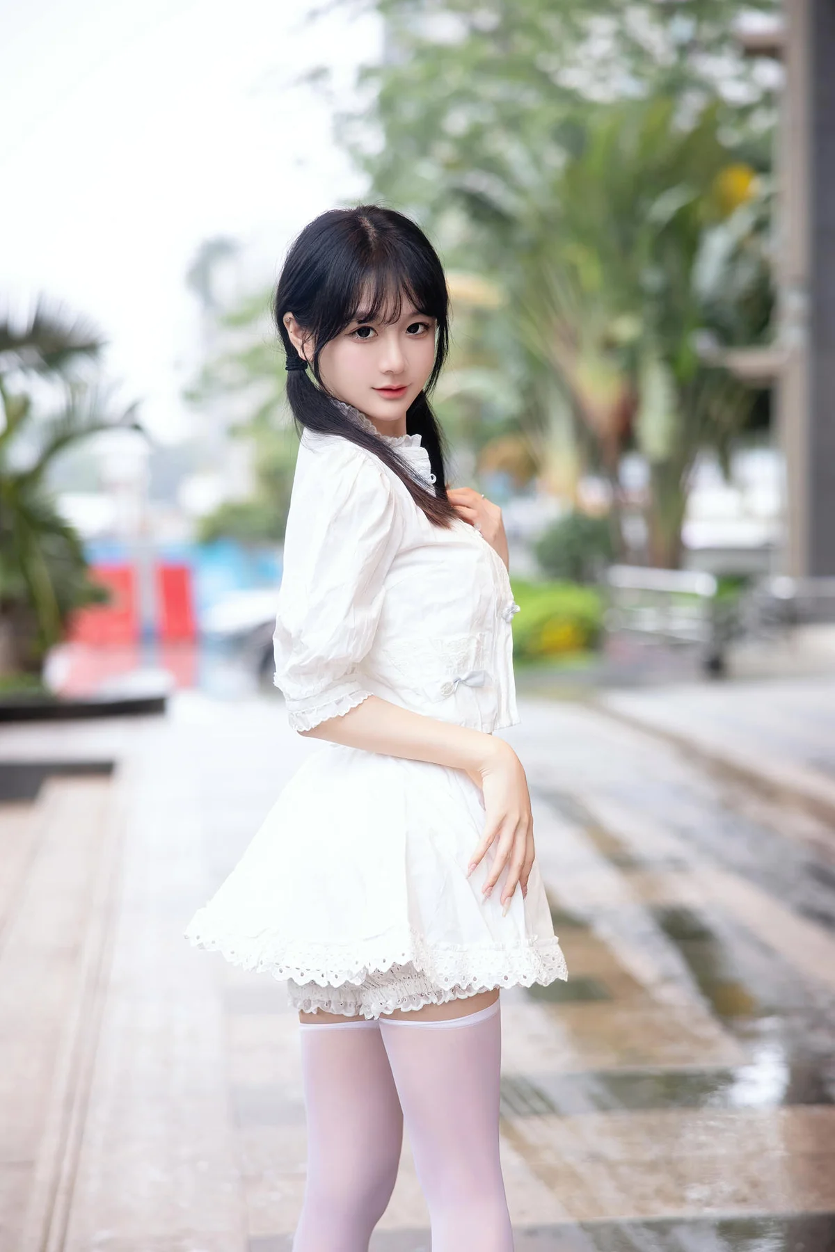 XiuRen 秀人 No.N185 谢小蒽双马尾少女街拍 - 4