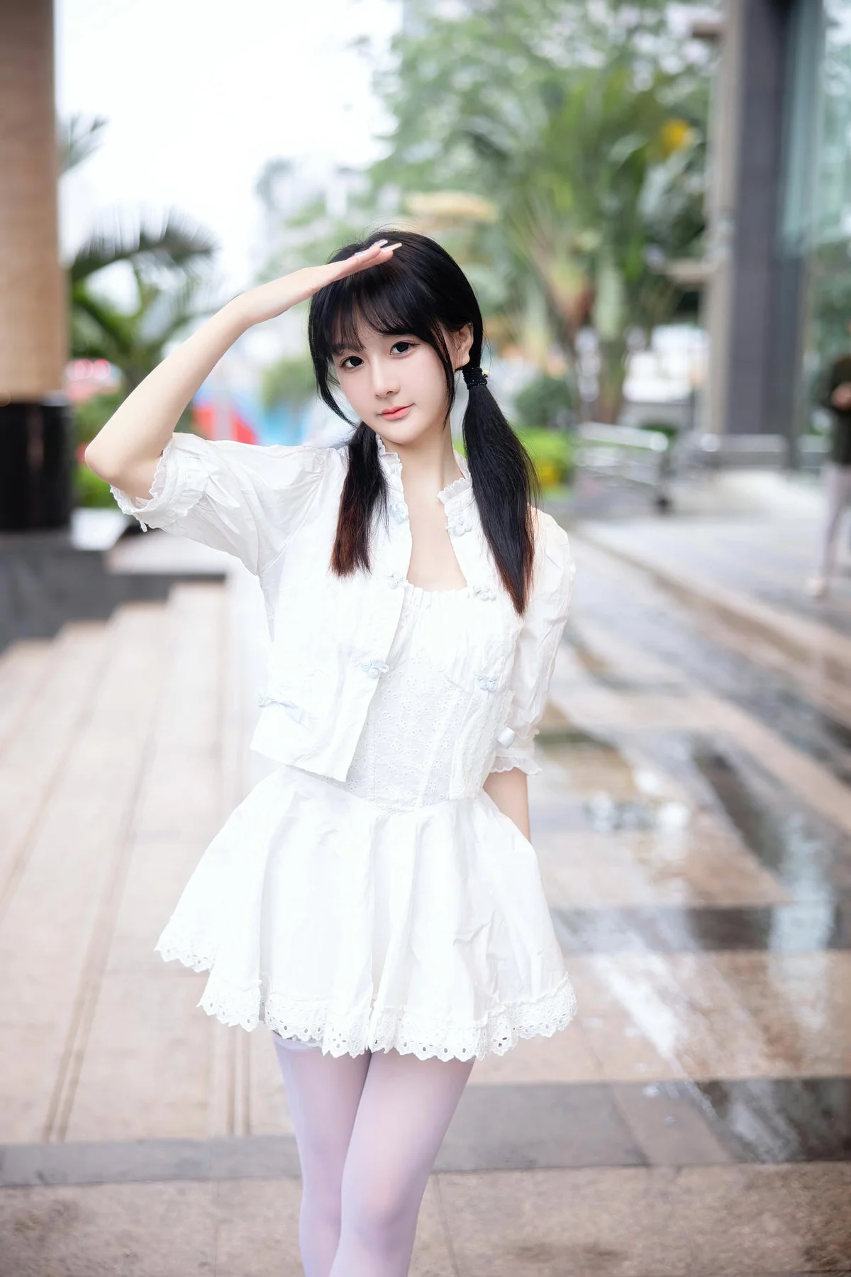 XiuRen 秀人 No.N185 谢小蒽双马尾少女街拍 - 5
