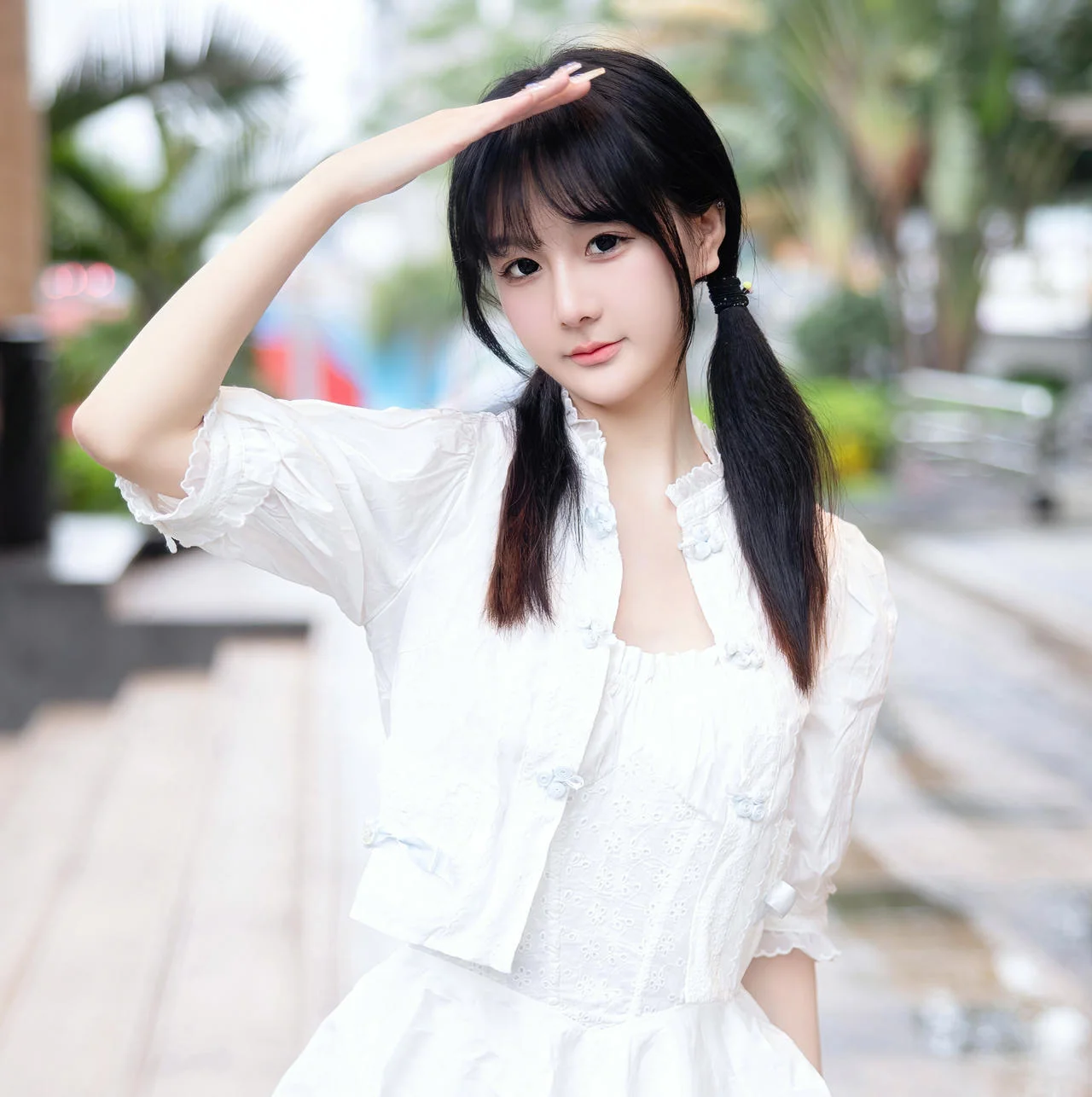 XiuRen 秀人 No.N185 谢小蒽双马尾少女街拍 - 6