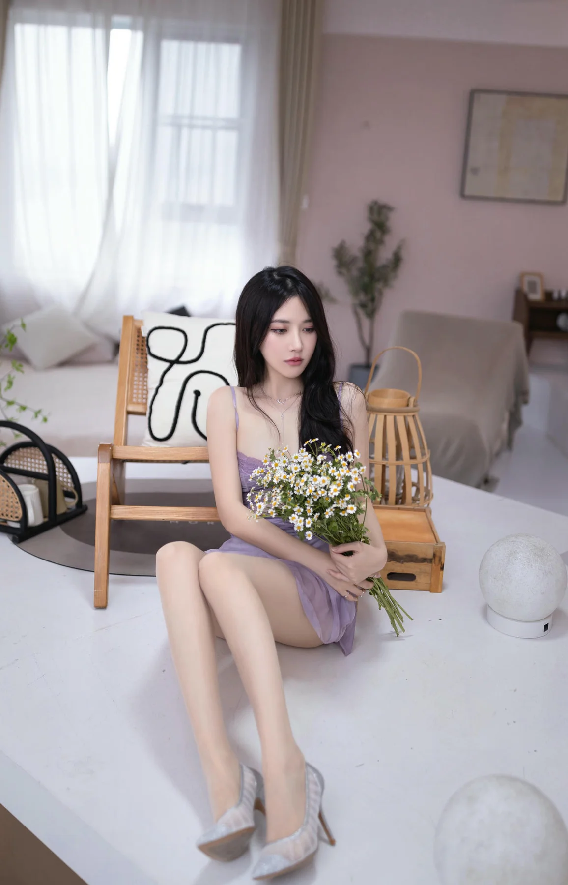 XiuRen 秀人 No.N186 鱼子酱Fish紫色纱裙美图 - 2