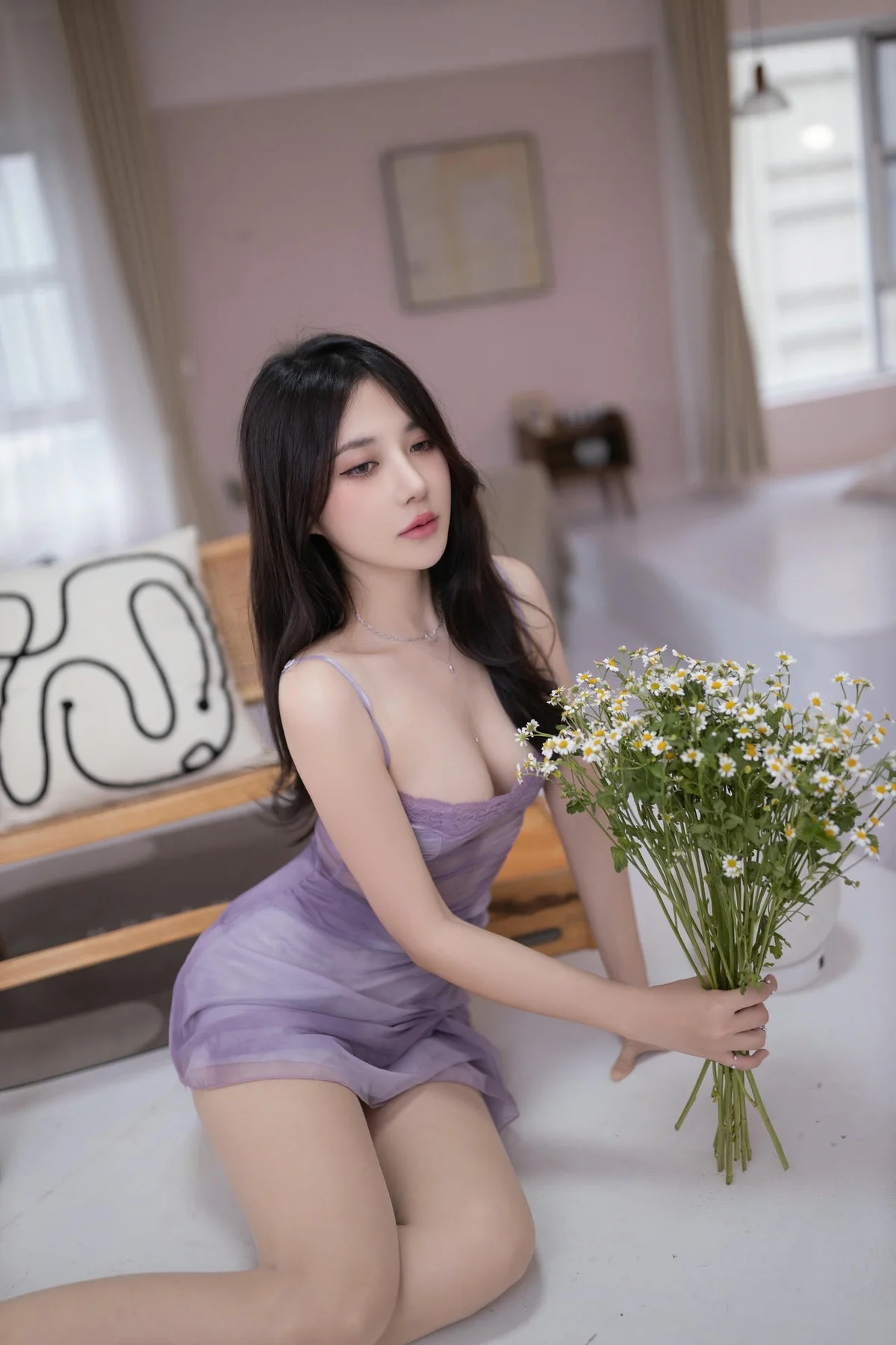 XiuRen 秀人 No.N186 鱼子酱Fish紫色纱裙美图 - 4
