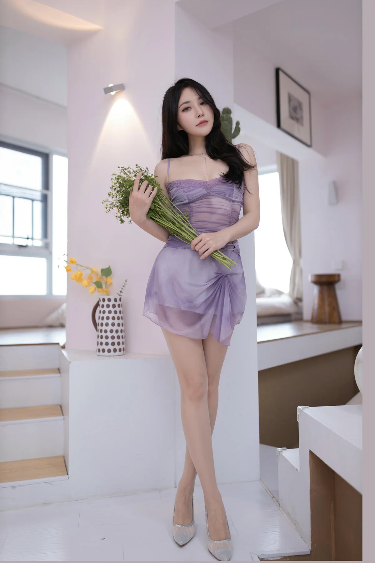 XiuRen 秀人 No.N186 鱼子酱Fish紫色纱裙美图 - 9