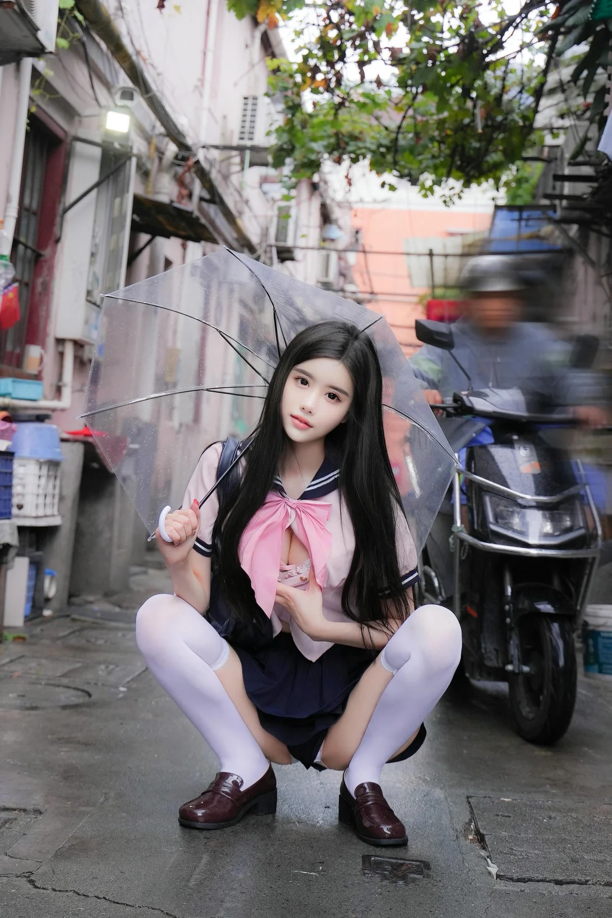 XiuRen 秀人 No.N219 晚苏susu短裙jk双人制服 - 1