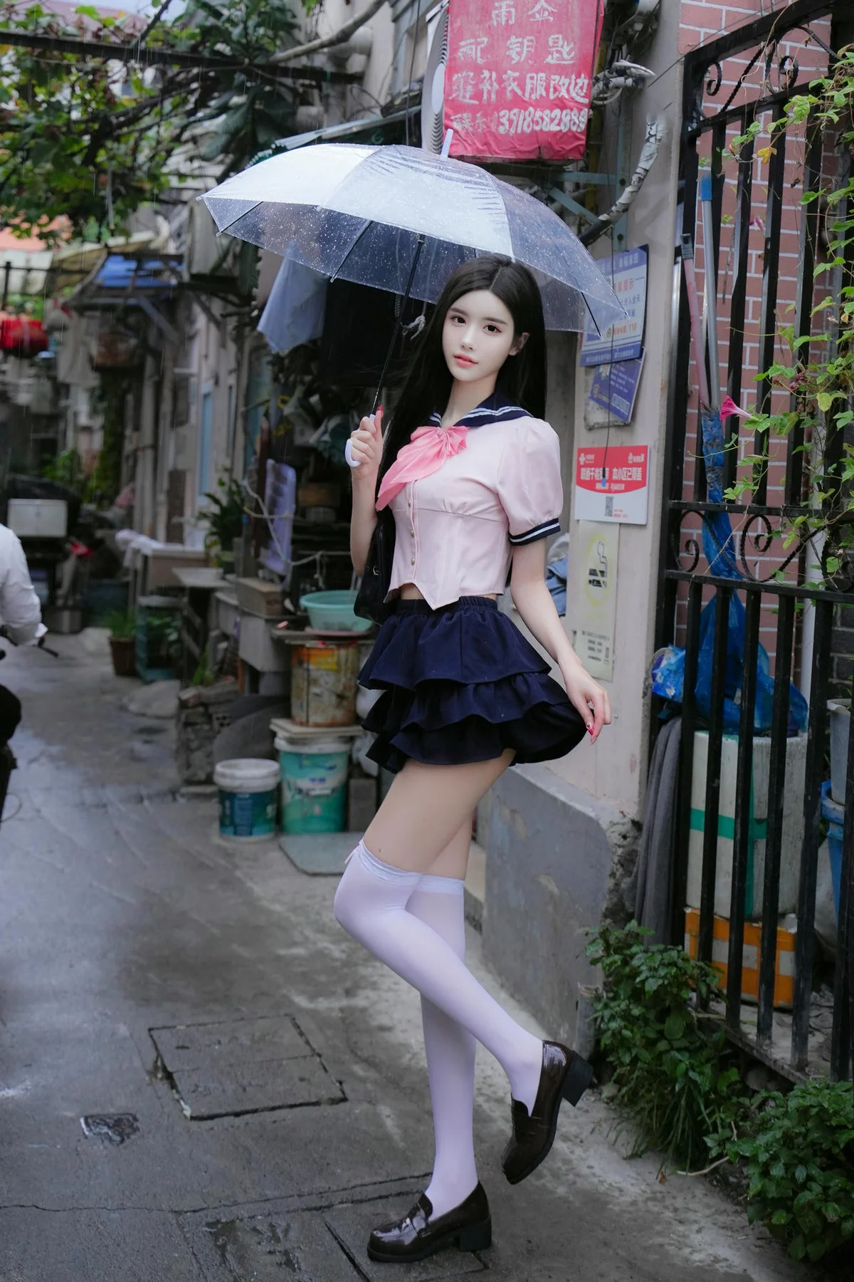 XiuRen 秀人 No.N219 晚苏susu短裙jk双人制服 - 2