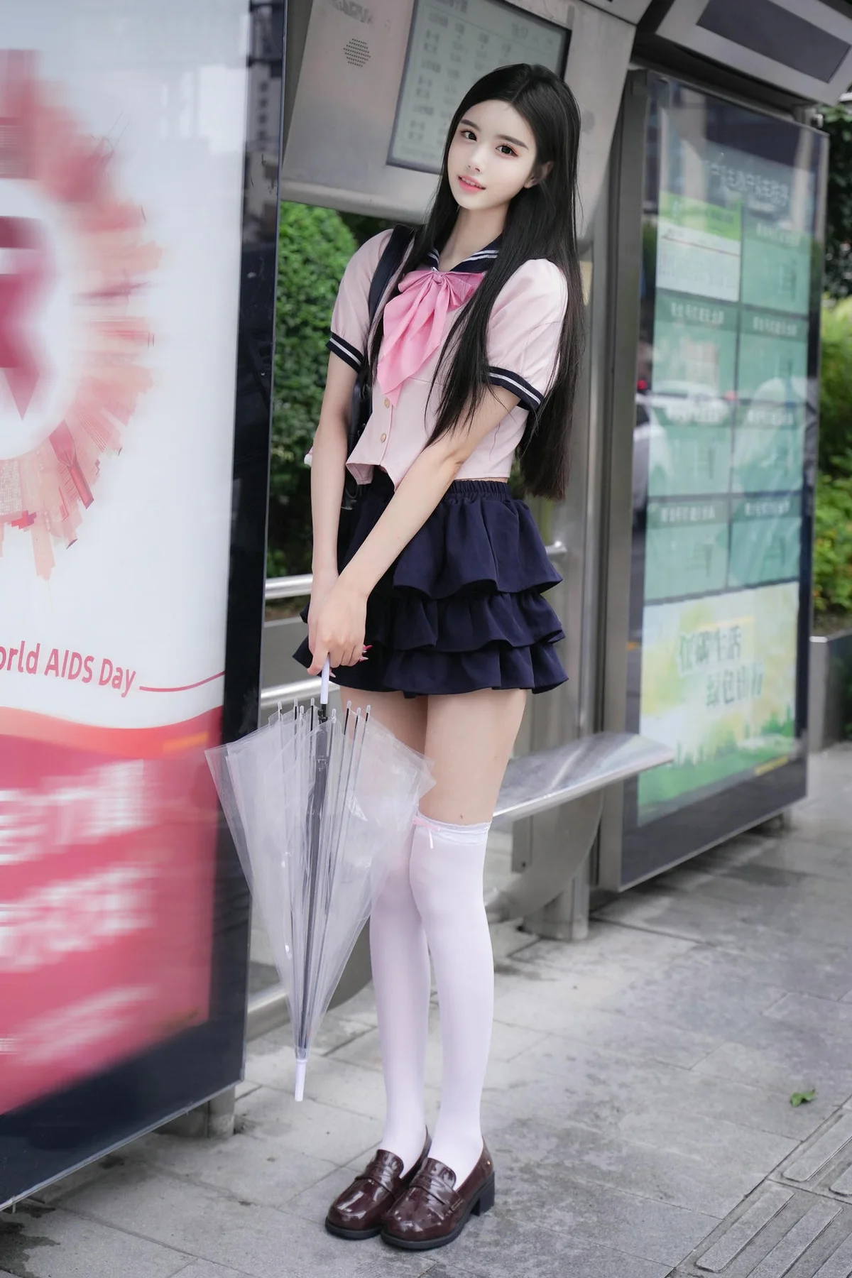 XiuRen 秀人 No.N219 晚苏susu短裙jk双人制服 - 1
