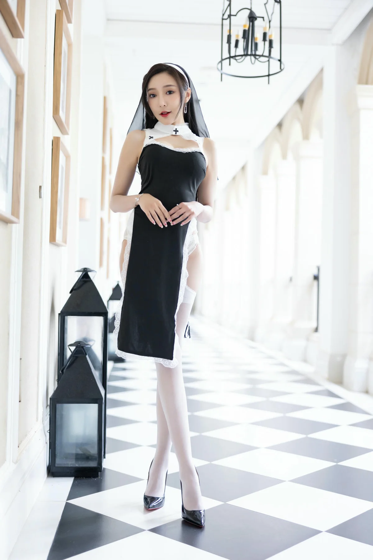 XiuRen 秀人 No.N222 王馨瑶长腿修女白丝 - 10