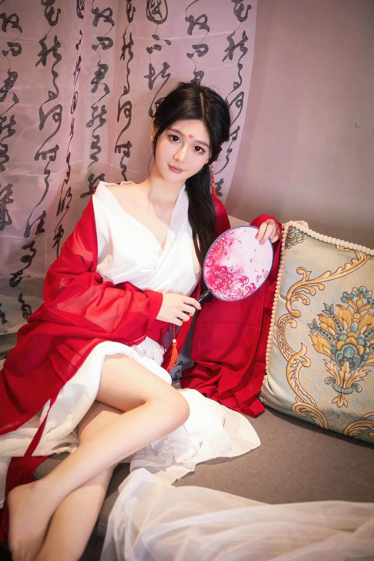 XiuRen 秀人 No.N240 谢小蒽古风制服红袍 - 6