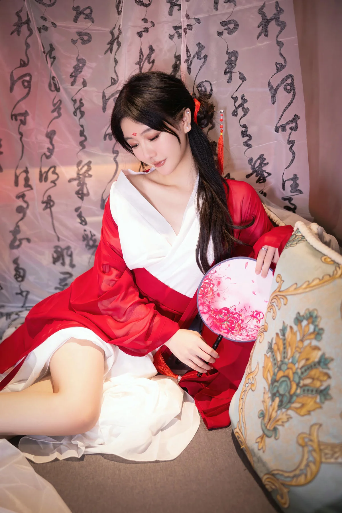 XiuRen 秀人 No.N240 谢小蒽古风制服红袍 - 7