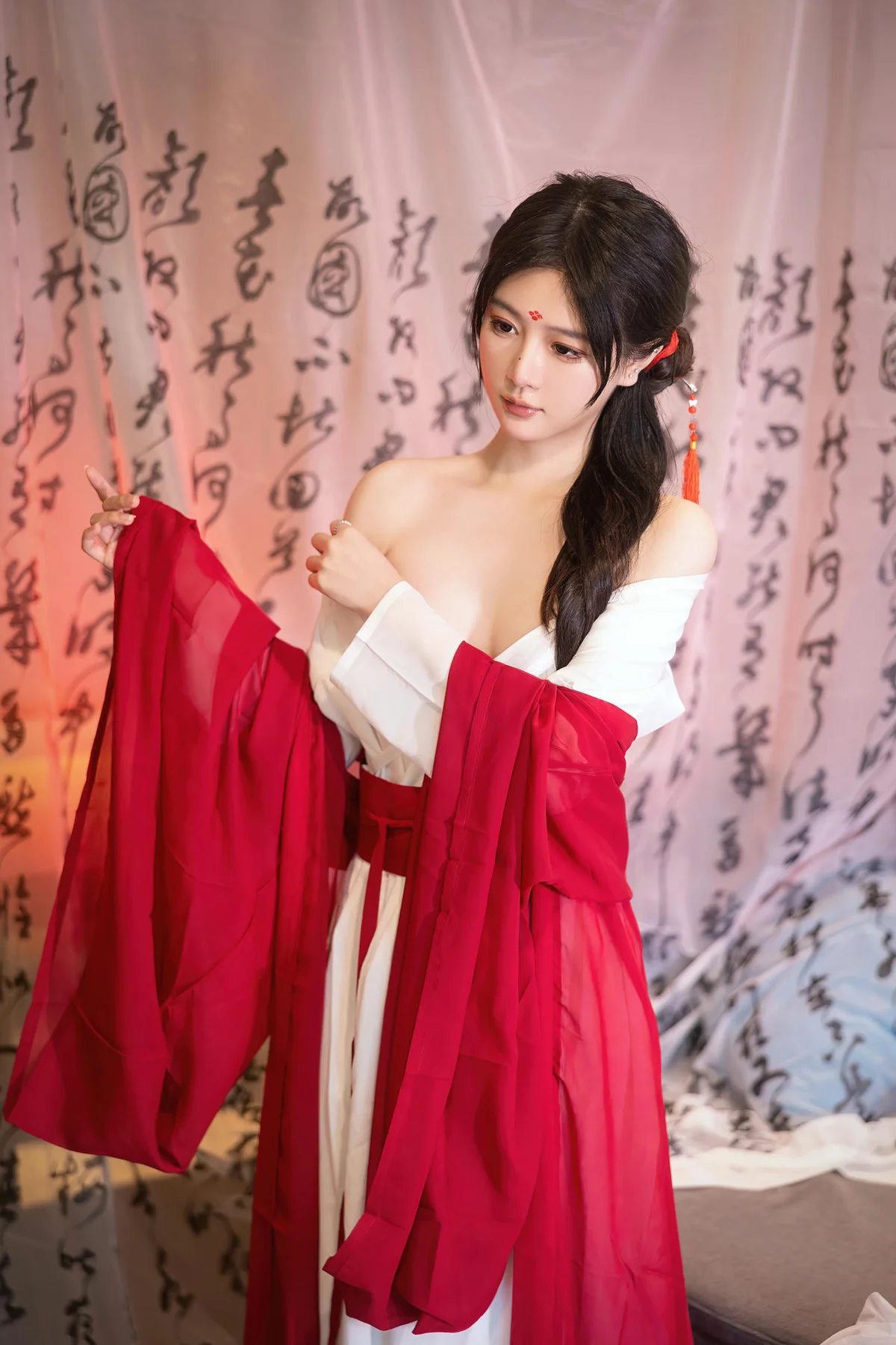 XiuRen 秀人 No.N240 谢小蒽古风制服红袍 - 5