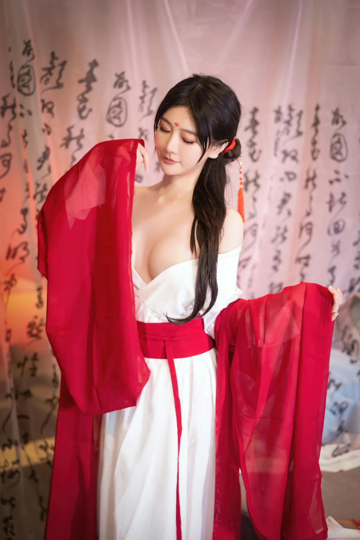 XiuRen 秀人 No.N240 谢小蒽古风制服红袍 - 7