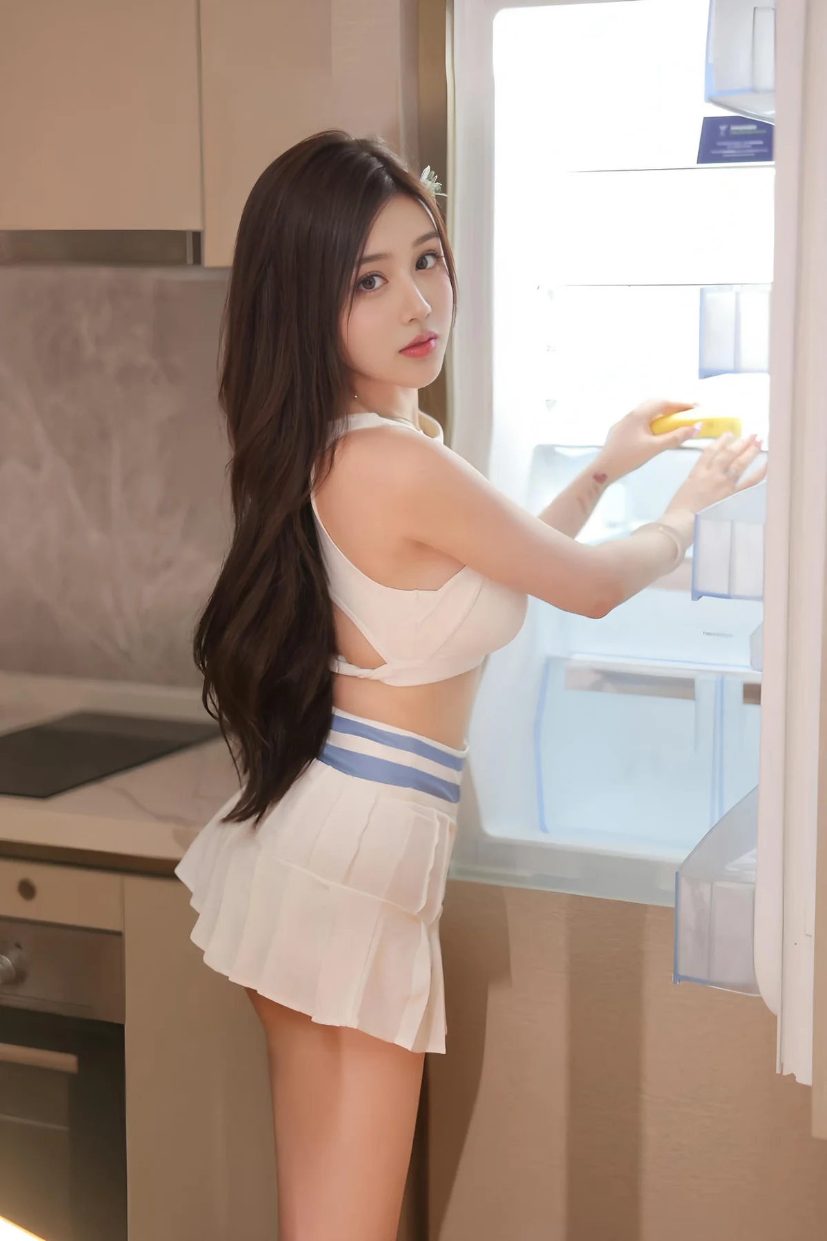 XiuRen 秀人 No.N264 奶油猫呀爆乳白短裙 - 5