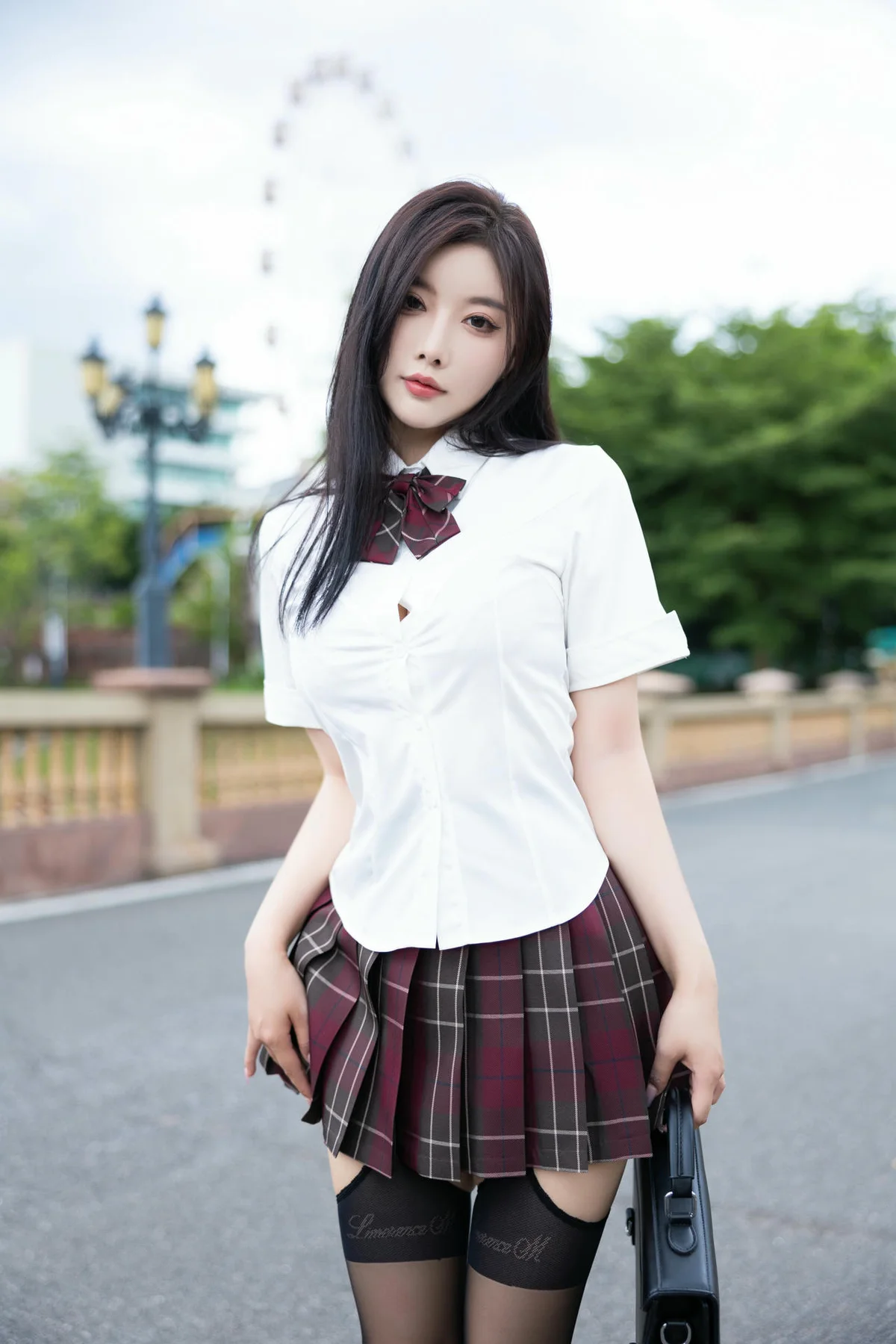 XiuRen 秀人 No.N267 杨晨晨格子JK短裙制服 - 9