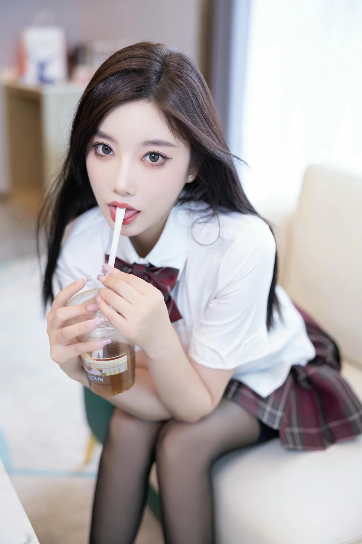 XiuRen 秀人 No.N267 杨晨晨格子JK短裙制服 - 9