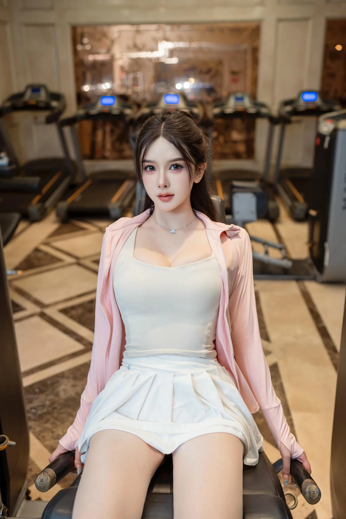 XiuRen 秀人 No.N270 李丽莎健身美女白色短裙 - 4