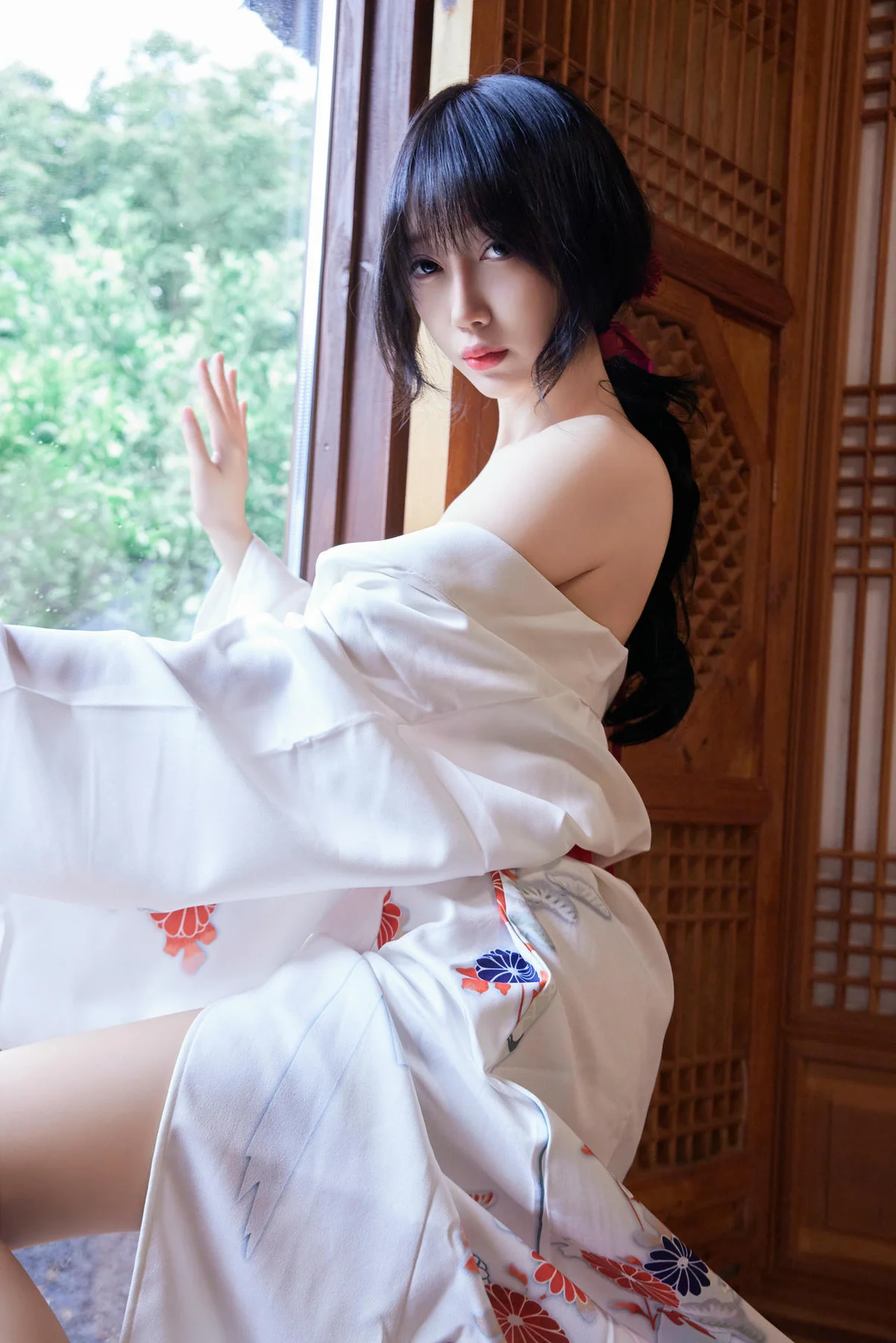 XiuRen 秀人 No.N284 玥儿玥和服制服香肩写真 - 5