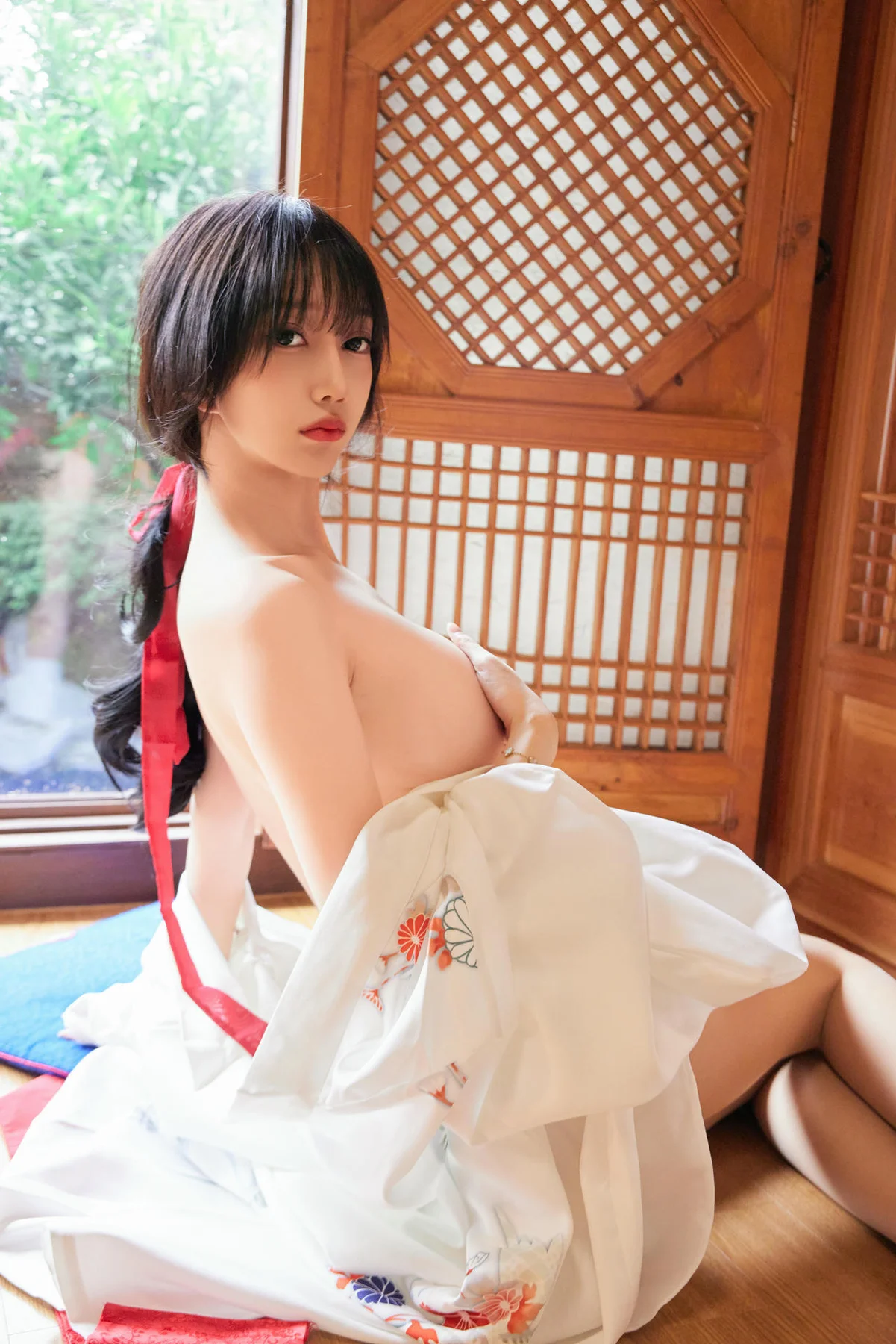 XiuRen 秀人 No.N284 玥儿玥和服制服香肩写真 - 10