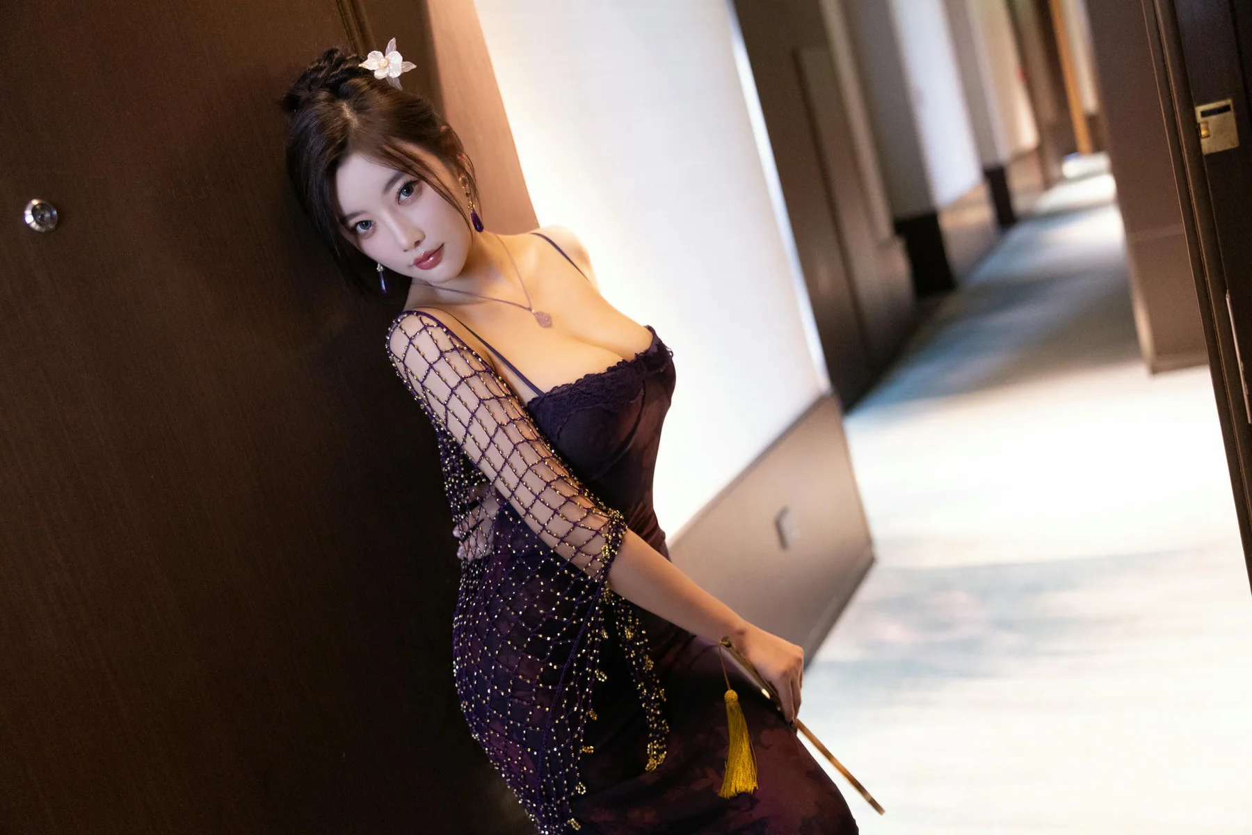 XiuRen 秀人 No.N287 杨晨晨性感紫色旗袍 - 10
