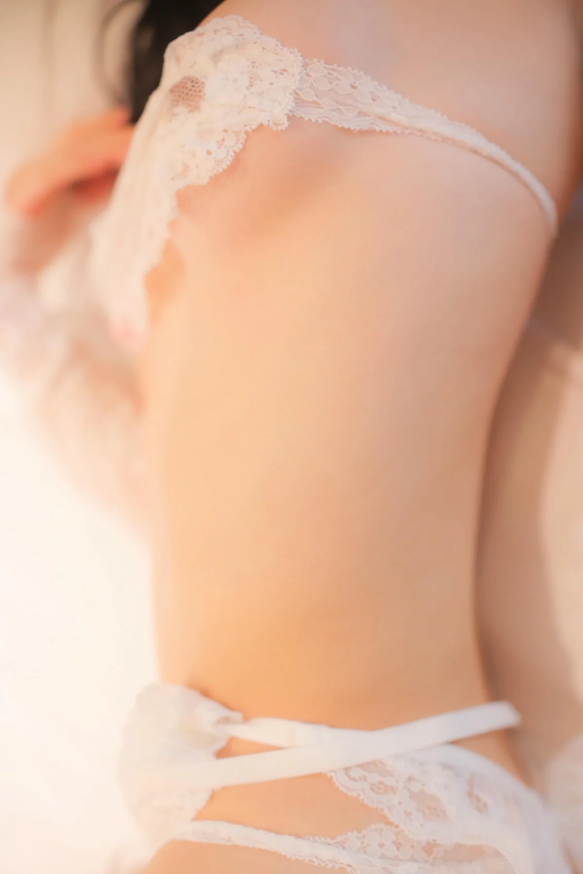 XiuRen 秀人 No.N294 谢小蒽白色蕾丝情趣连体衣 - 3