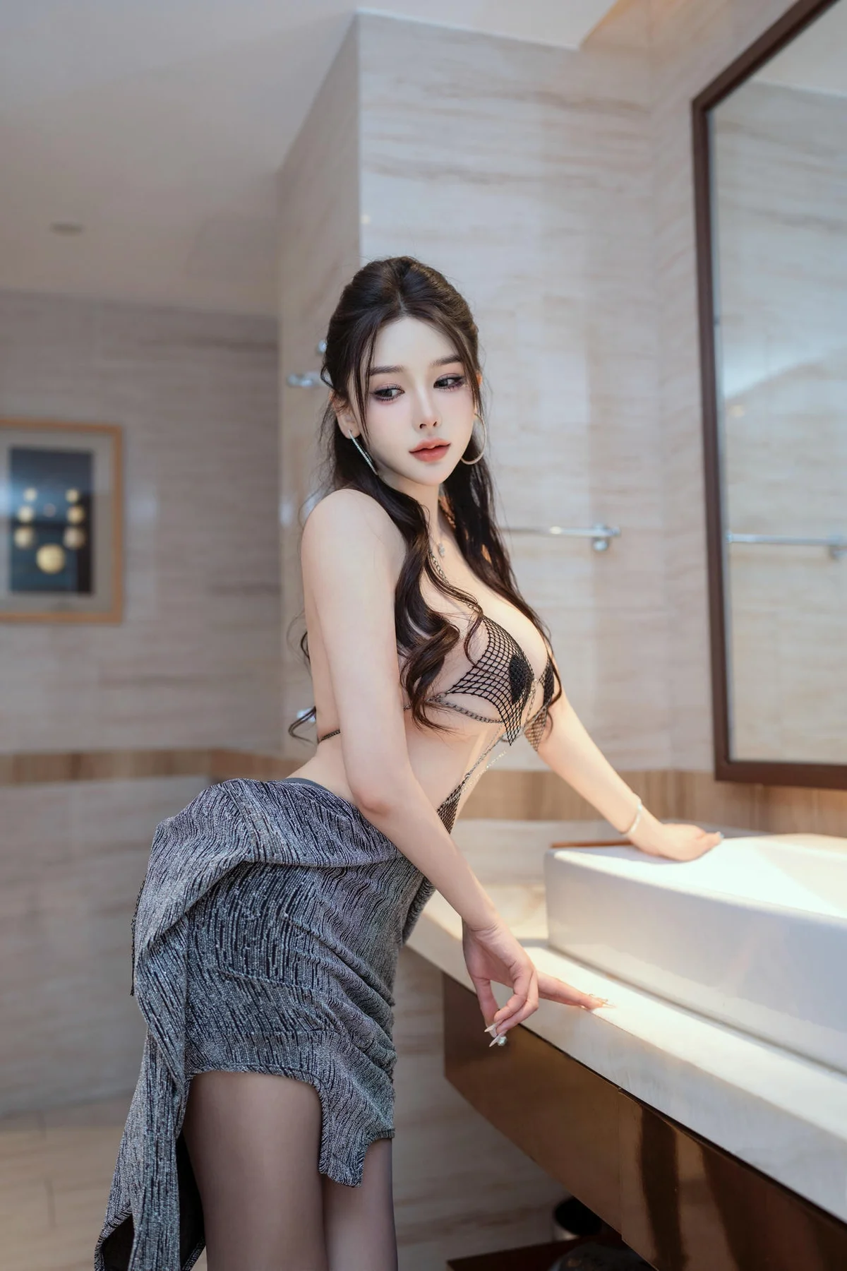 XiuRen 秀人 No.N296 李丽莎香肩黑丝私房 - 4