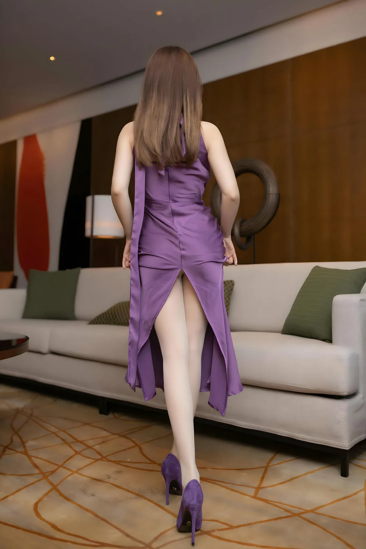 XiuRen 秀人 No.N298 鱼子酱Fish蓝色礼服美腿 - 5