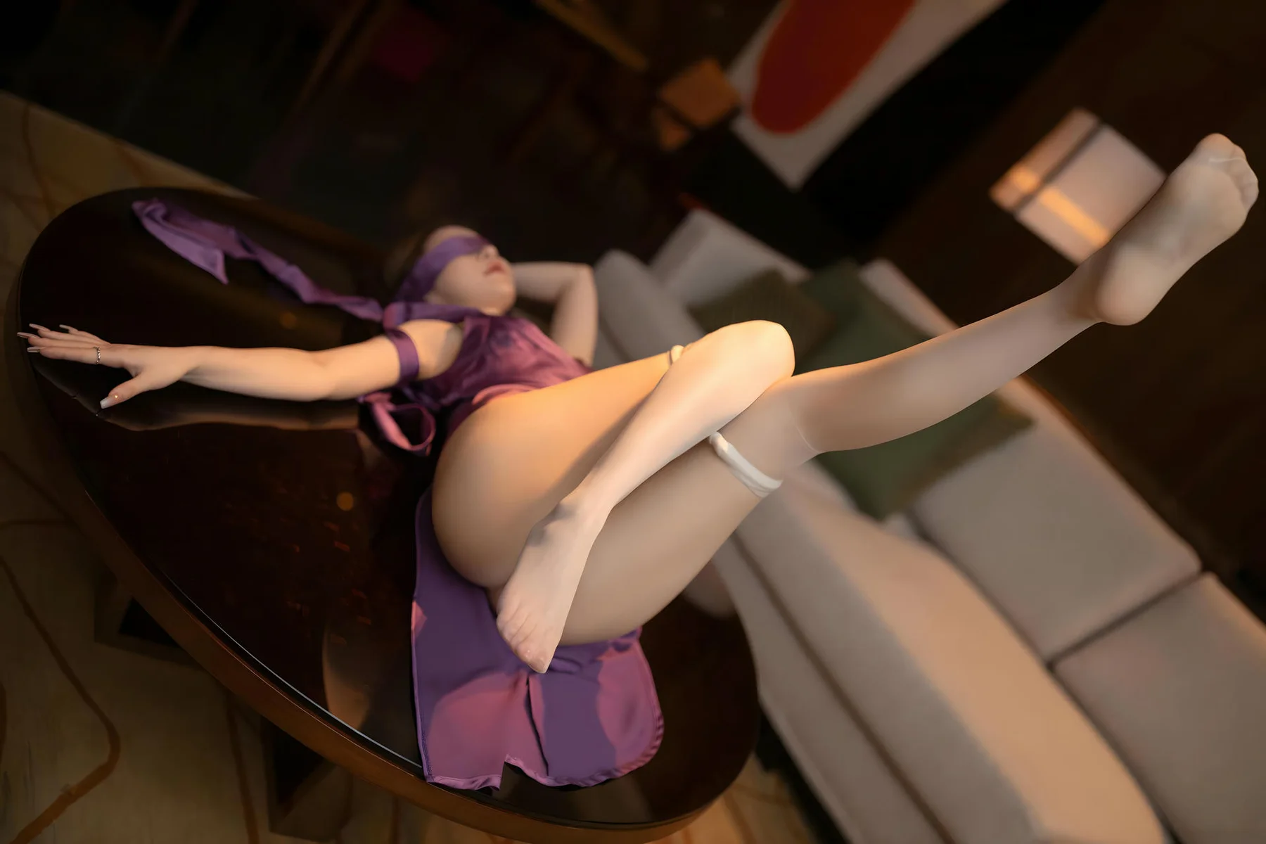 XiuRen 秀人 No.N298 鱼子酱Fish蓝色礼服美腿 - 6