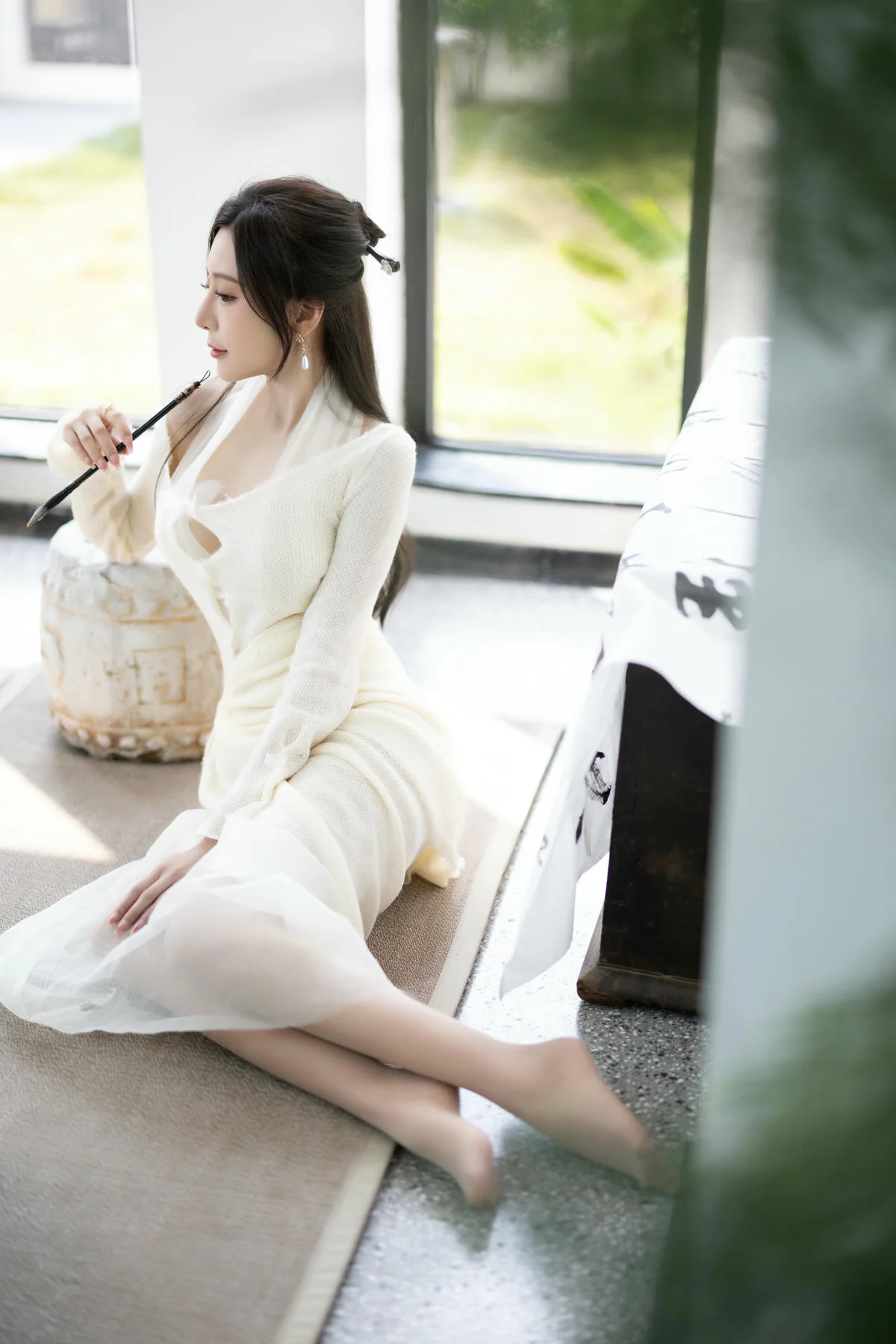 XiuRen 秀人 No.N307 王馨瑶白色长裙气质美女 - 2