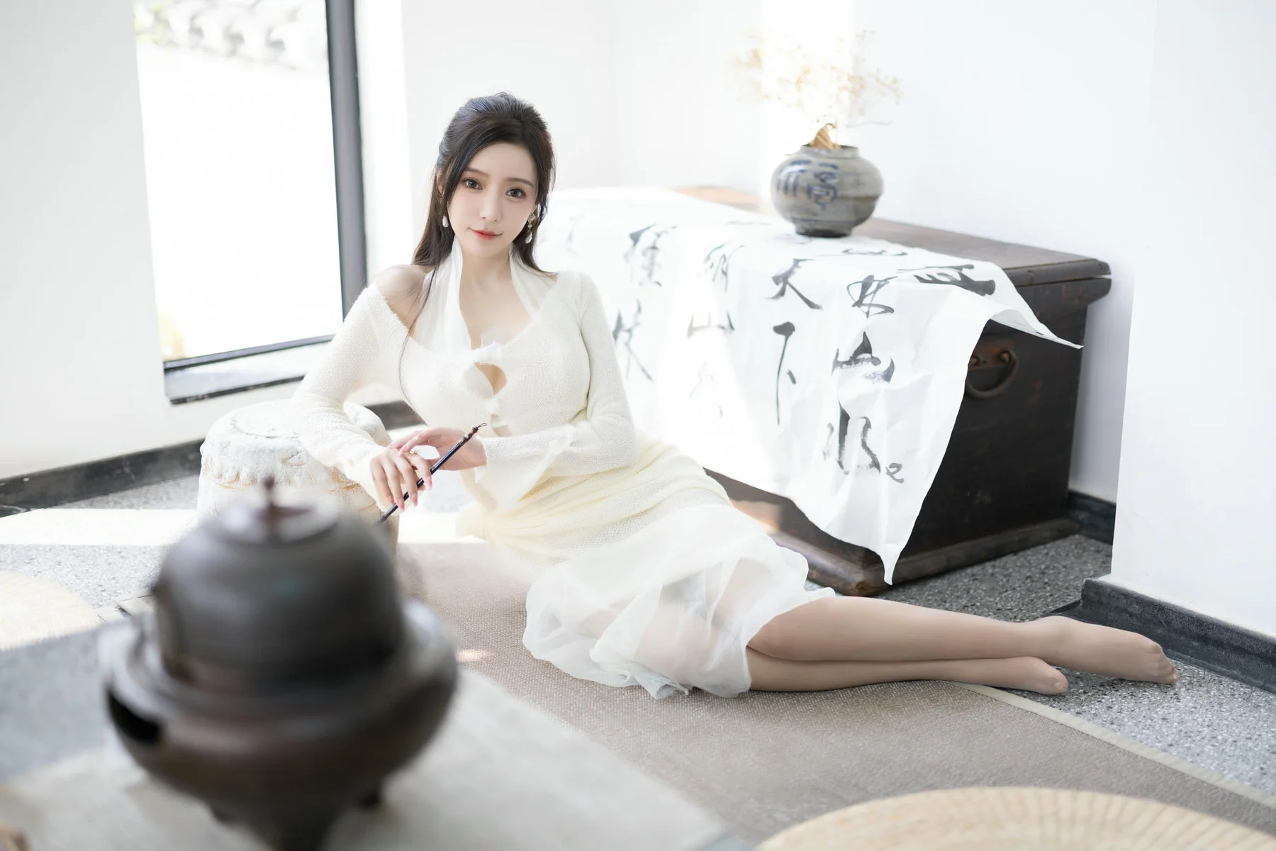 XiuRen 秀人 No.N307 王馨瑶白色长裙气质美女 - 3