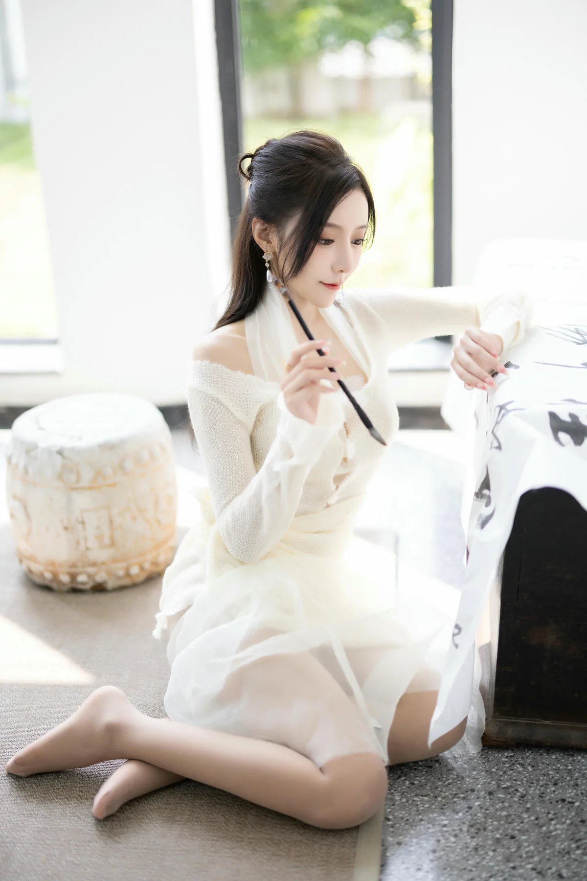 XiuRen 秀人 No.N307 王馨瑶白色长裙气质美女 - 6