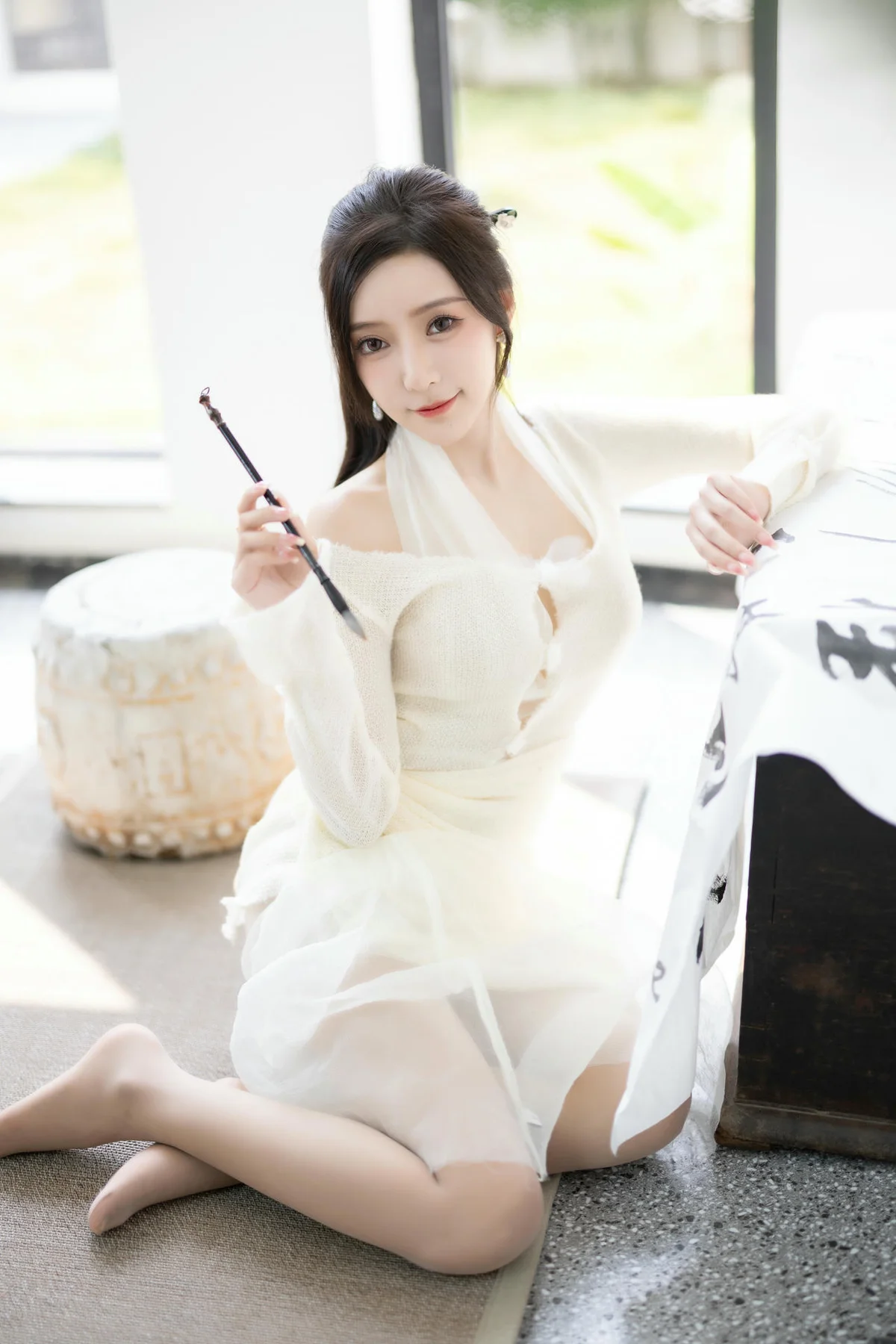 XiuRen 秀人 No.N307 王馨瑶白色长裙气质美女 - 7