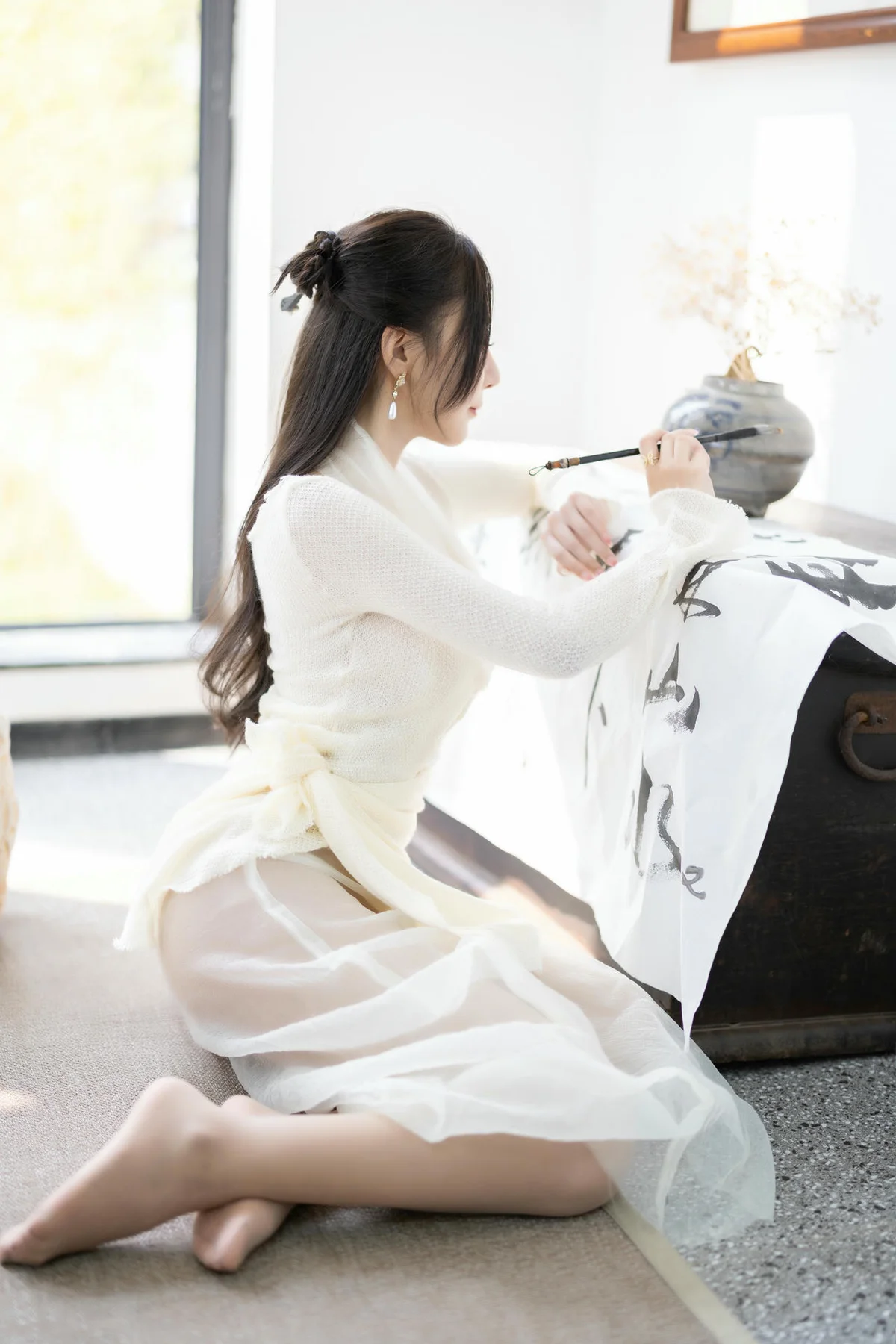 XiuRen 秀人 No.N307 王馨瑶白色长裙气质美女 - 9