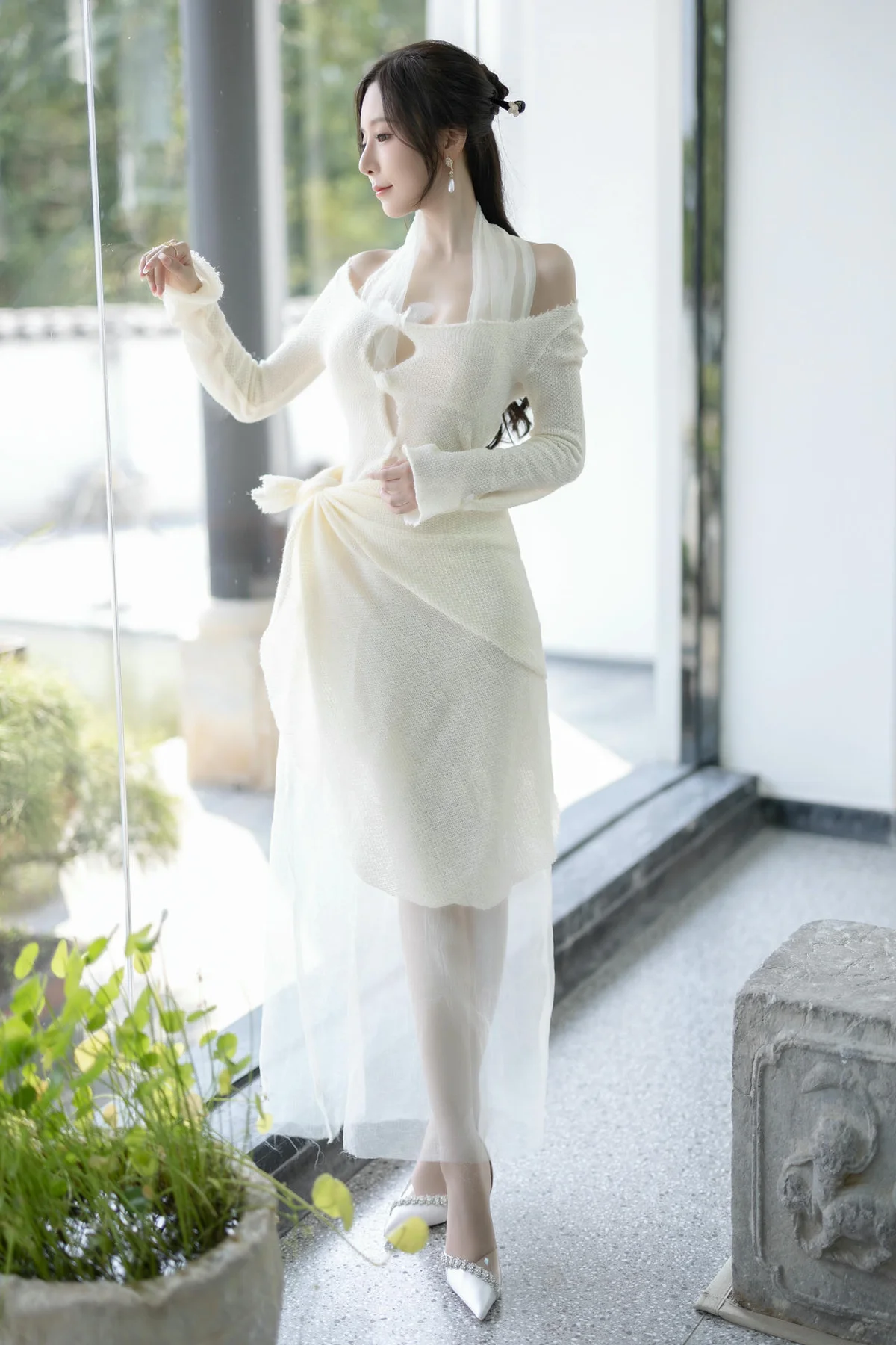 XiuRen 秀人 No.N307 王馨瑶白色长裙气质美女 - 10