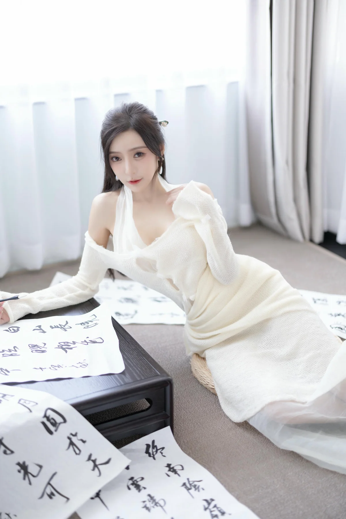 XiuRen 秀人 No.N307 王馨瑶白色长裙气质美女 - 3